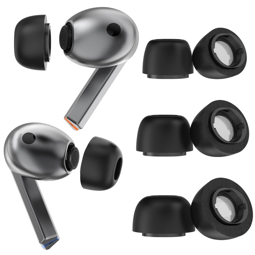 Memory Foam Ear Tips (3-pack) Samsung Galaxy Buds 3 Pro zwart