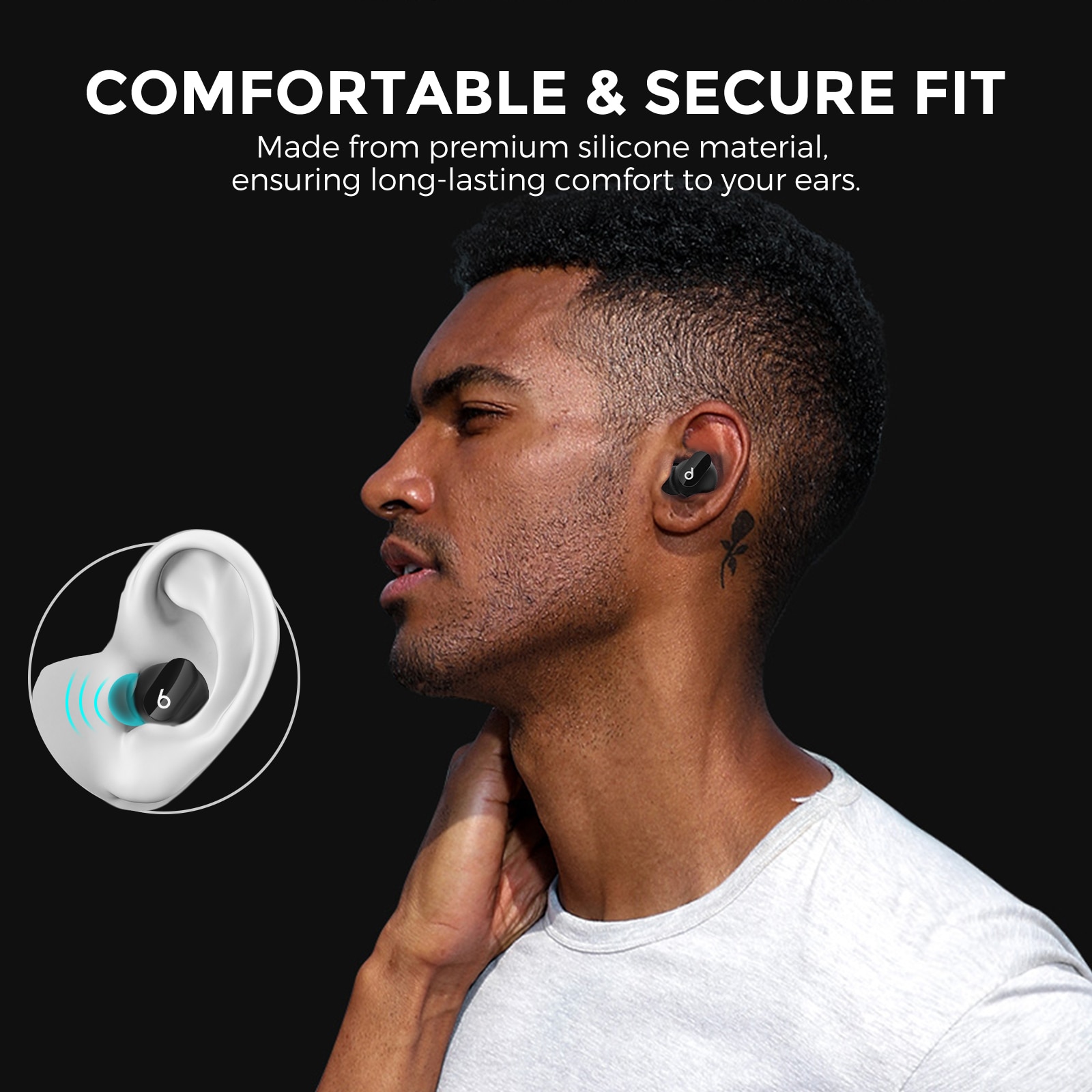 Ear Tips (3-pack) Beats Studio Buds Plus Zwart