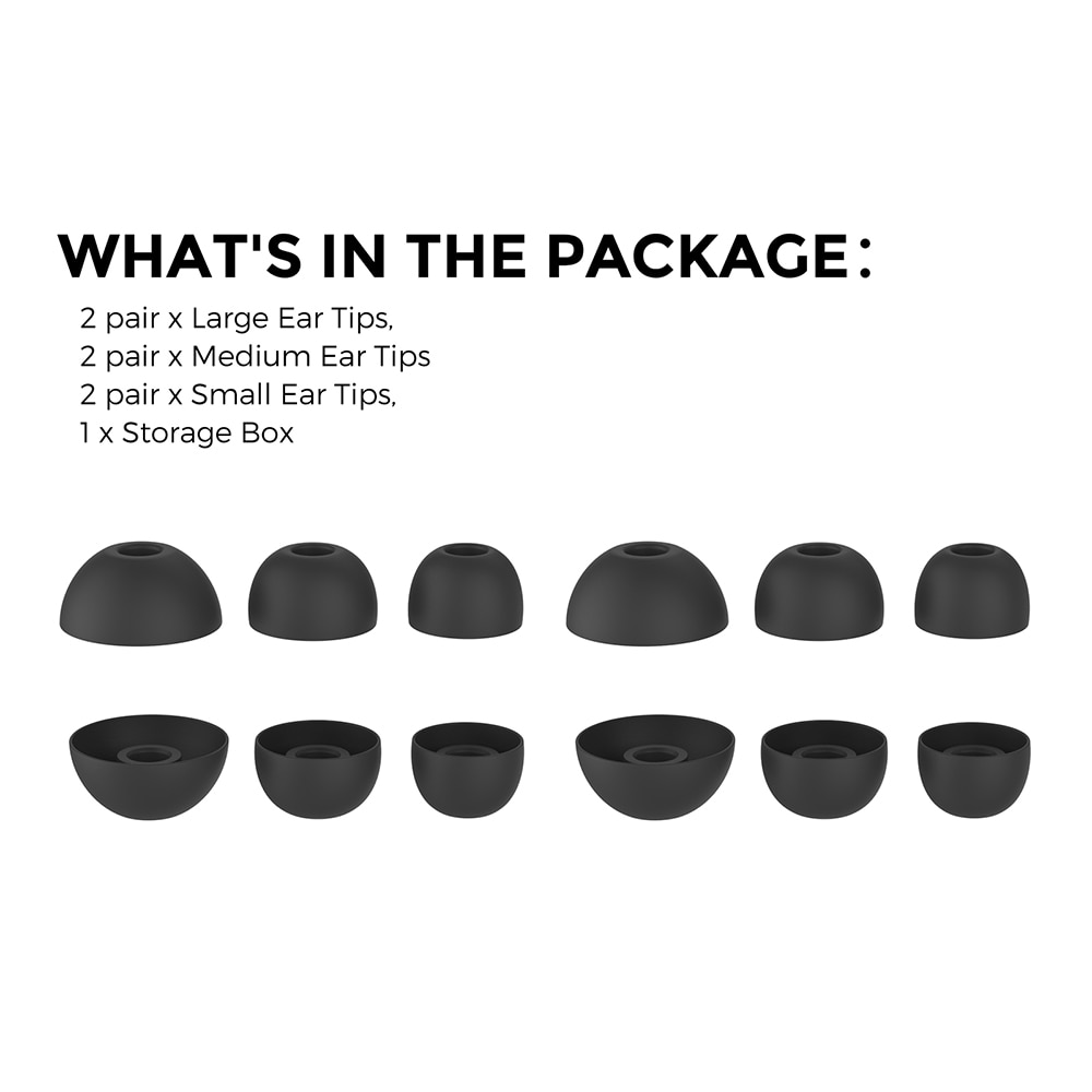 Ear Tips (3-pack) Beats Studio Buds Plus Zwart