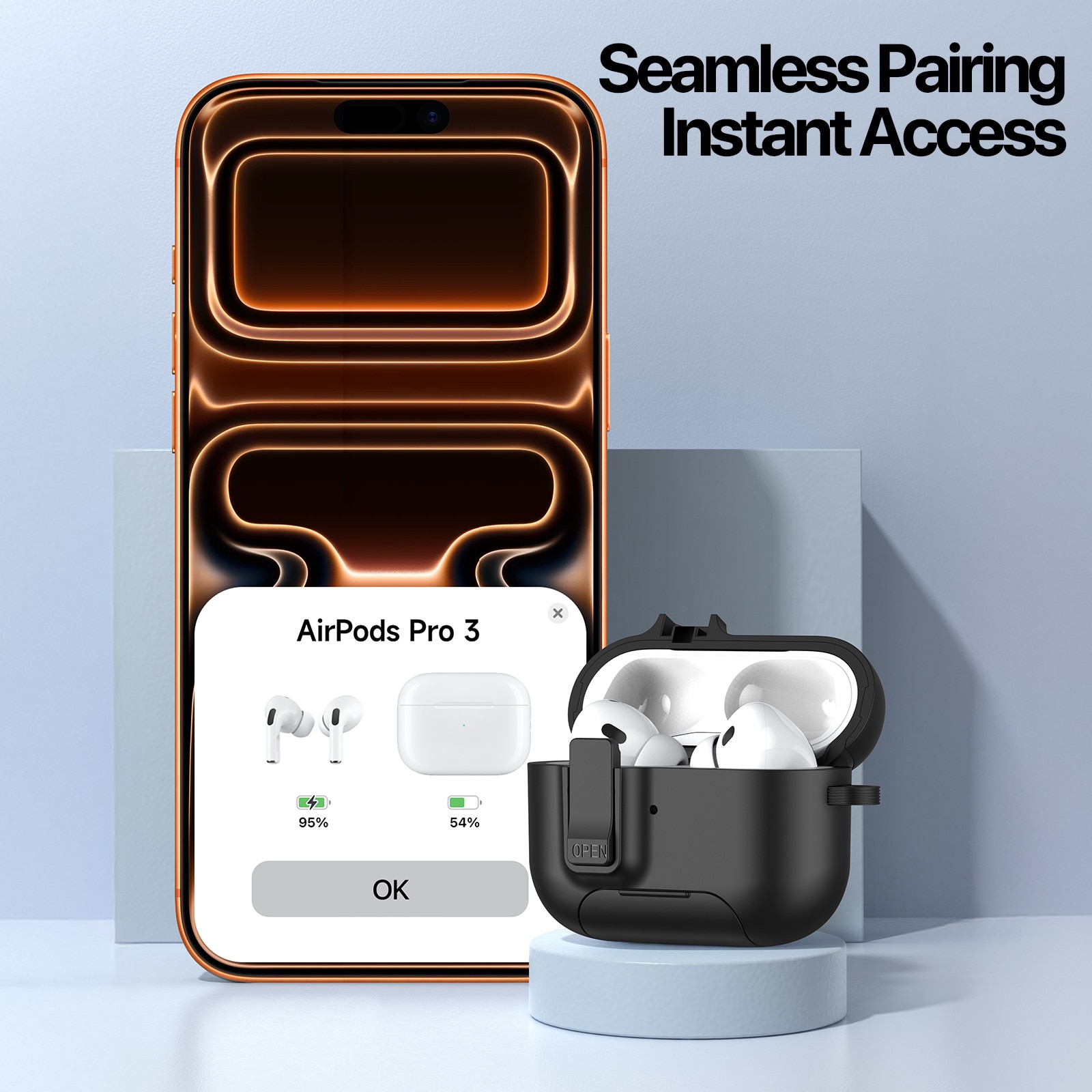 PECQ Series Hoesje Apple AirPods Pro 3 Zwart