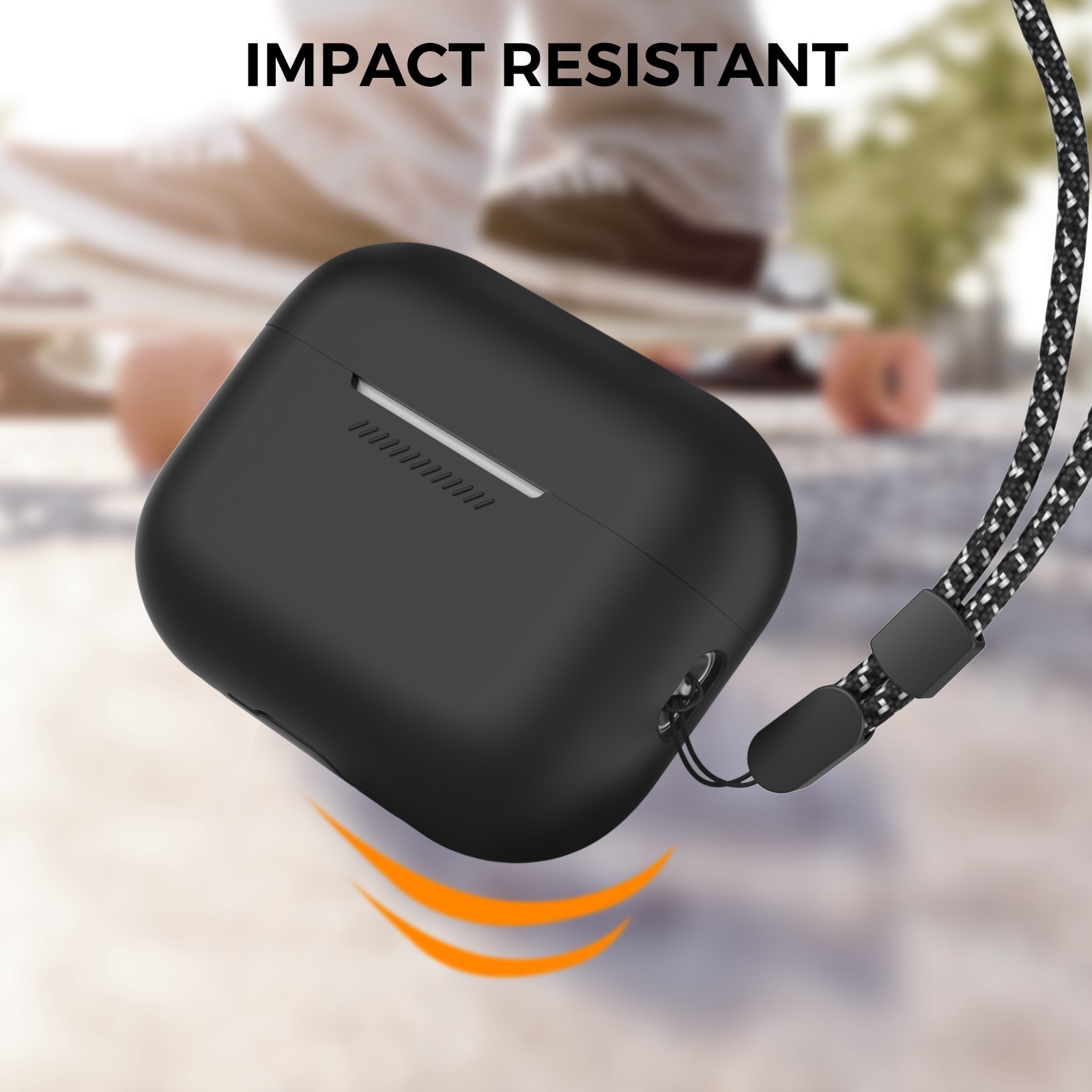 Active Silicone Case Apple AirPods Pro 3 Zwart