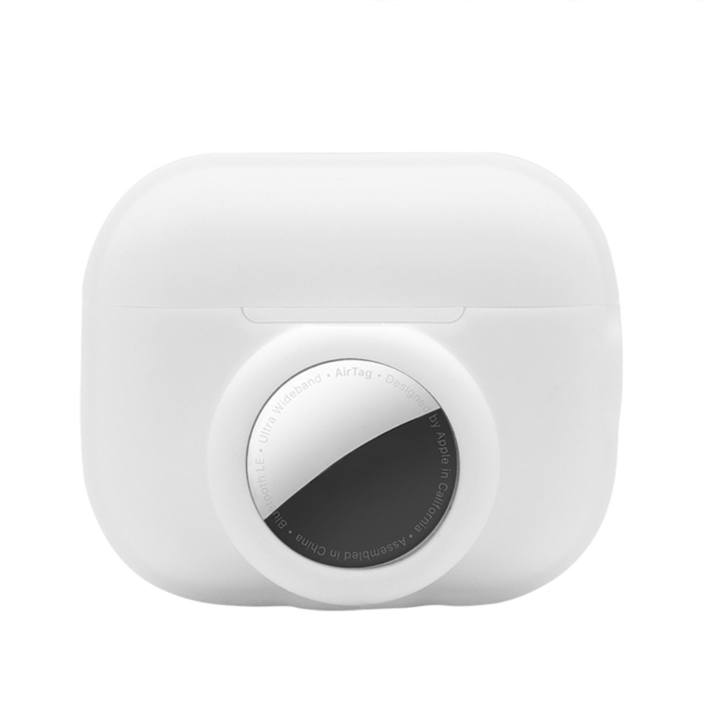 AirPods Pro 2 Siliconen hoesje met AirTag-houder wit