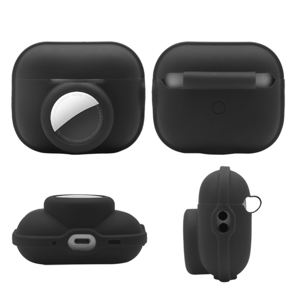 AirPods Pro 2 Siliconen hoesje met AirTag-houder zwart