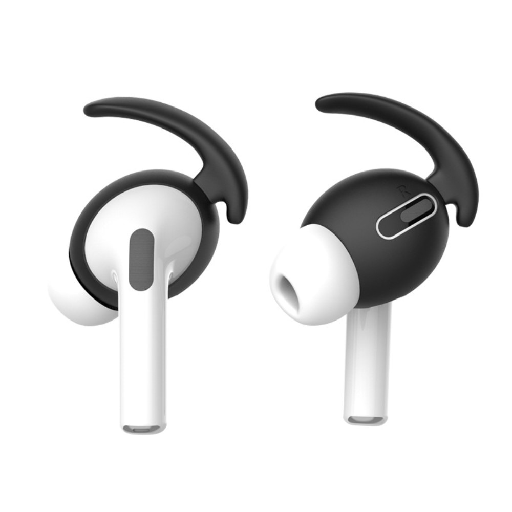 Sport Earhooks Silicone Apple AirPods Pro Zwart
