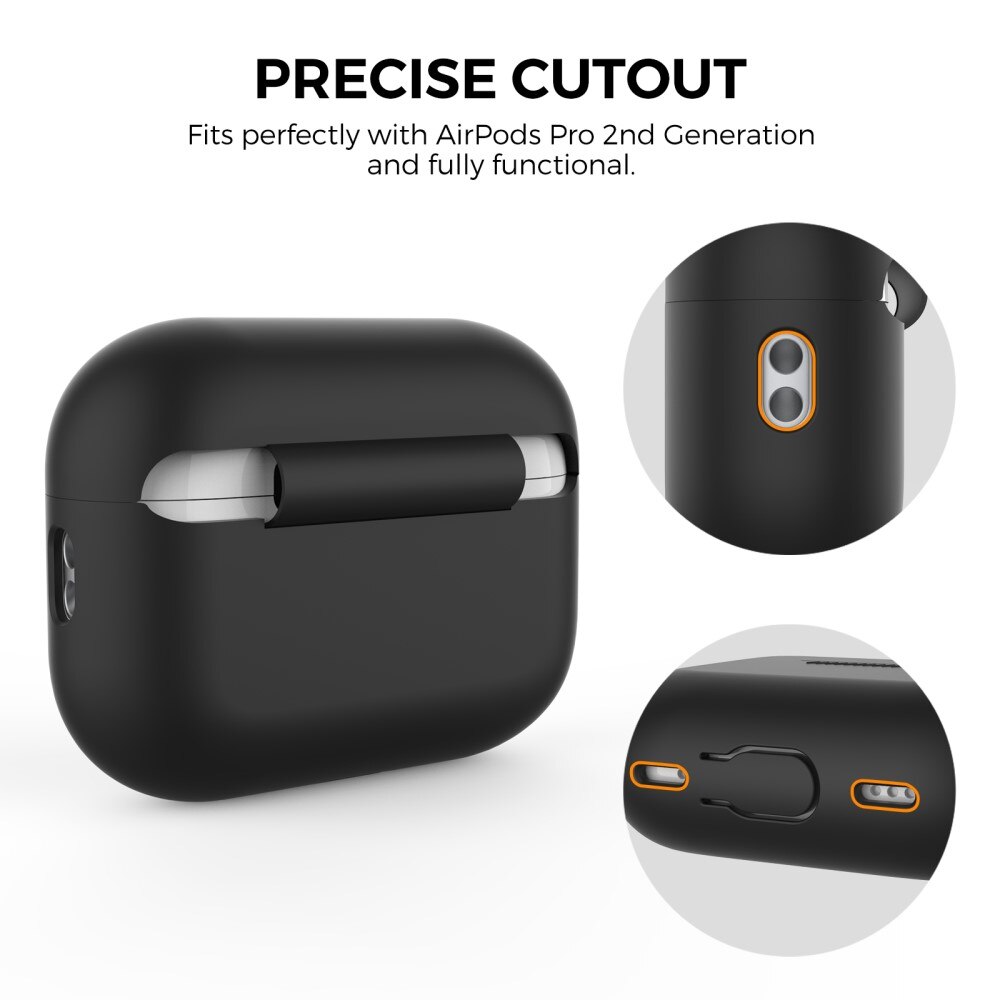 Active Silicone Case Apple AirPods Pro 2 Zwart