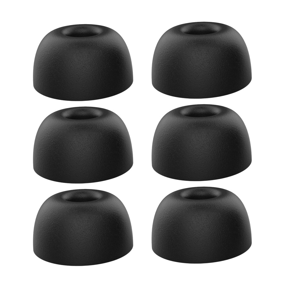 Memory Foam Ear Tips (3-pack) AirPods Pro zwart (Medium)