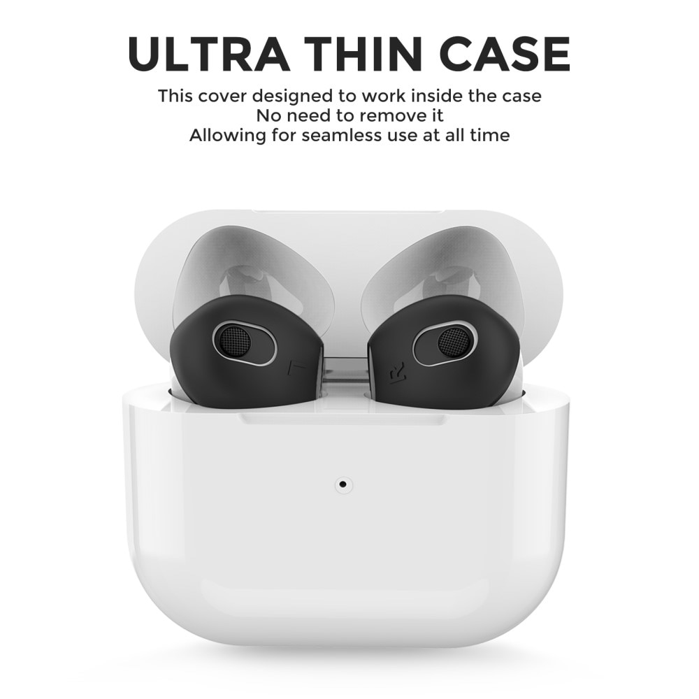 AirPods 3 Earpads Siliconen (3-pack) zwart