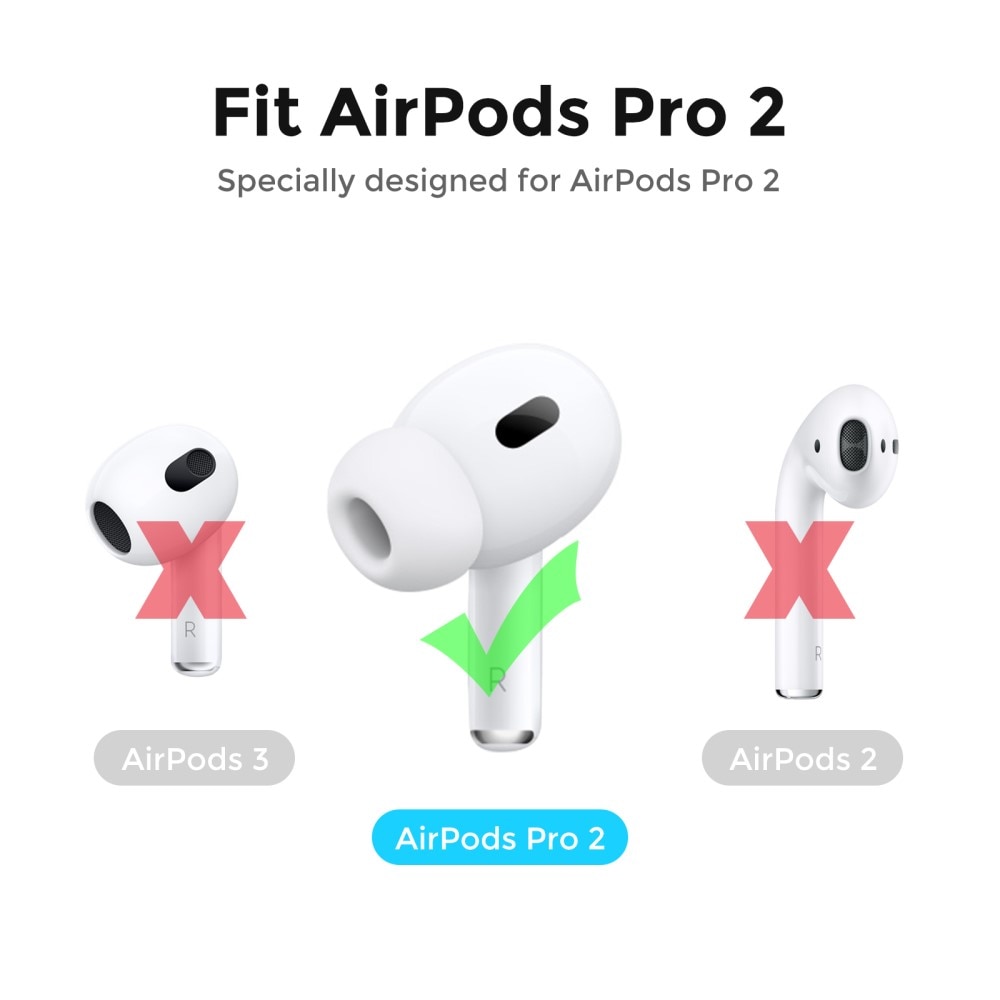 AirPods Pro 2 Earpads Siliconen (3-pack) zwart