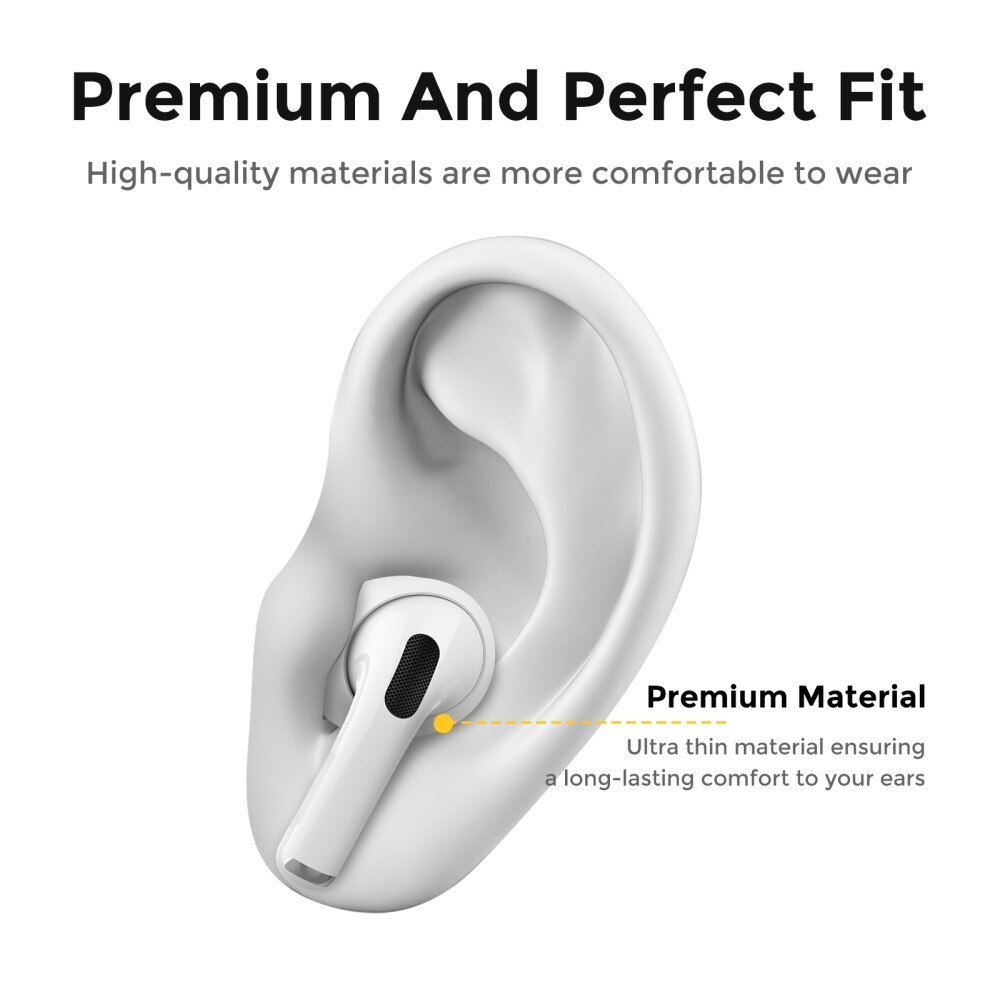 AirPods Pro 2 Earpads Siliconen (3-pack) wit