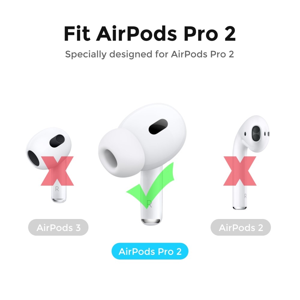 AirPods Pro 2 Earpads Siliconen (3-pack) wit