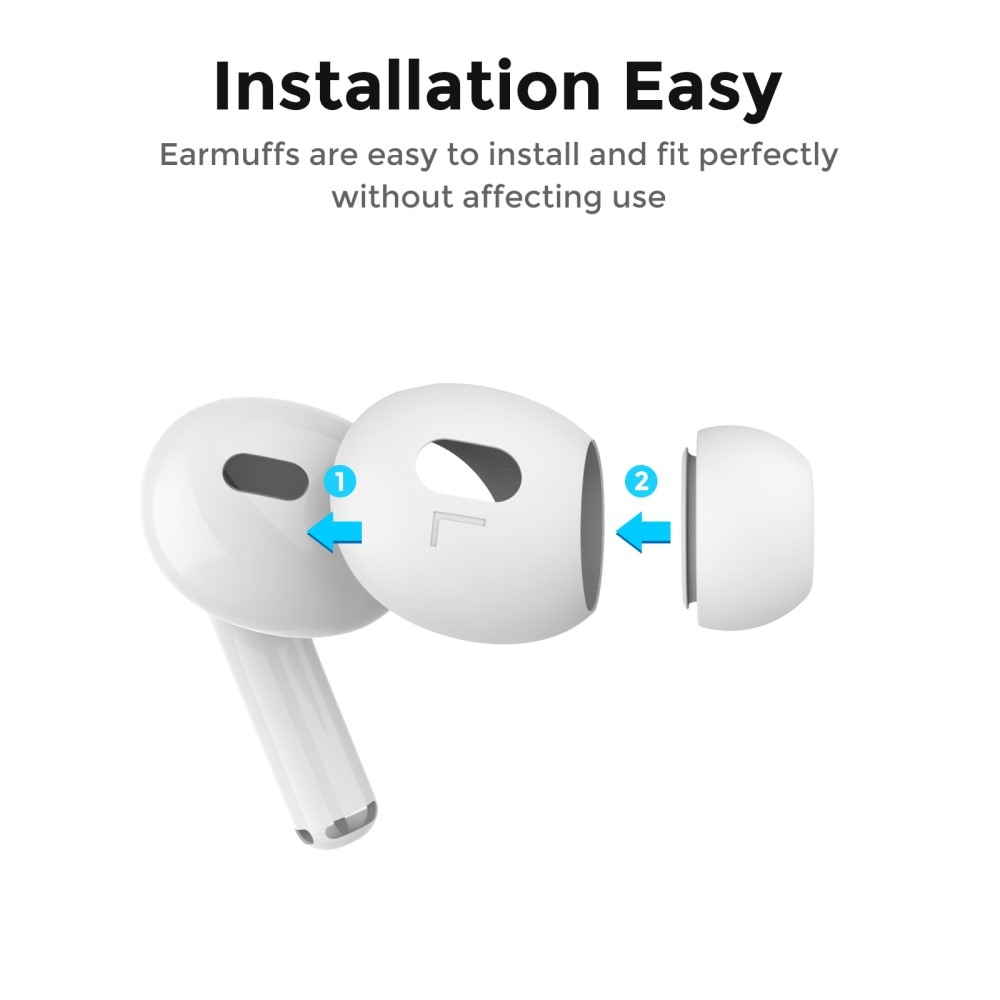 AirPods Pro 2 Earpads Siliconen wit