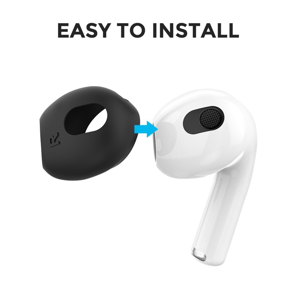 Apple AirPods 3 Earpads Siliconen zwart