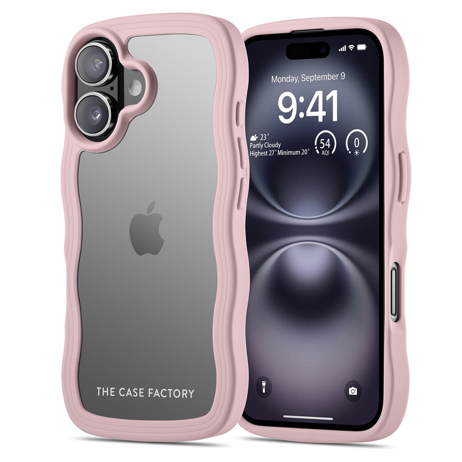 The Wave Case iPhone 16 Roze