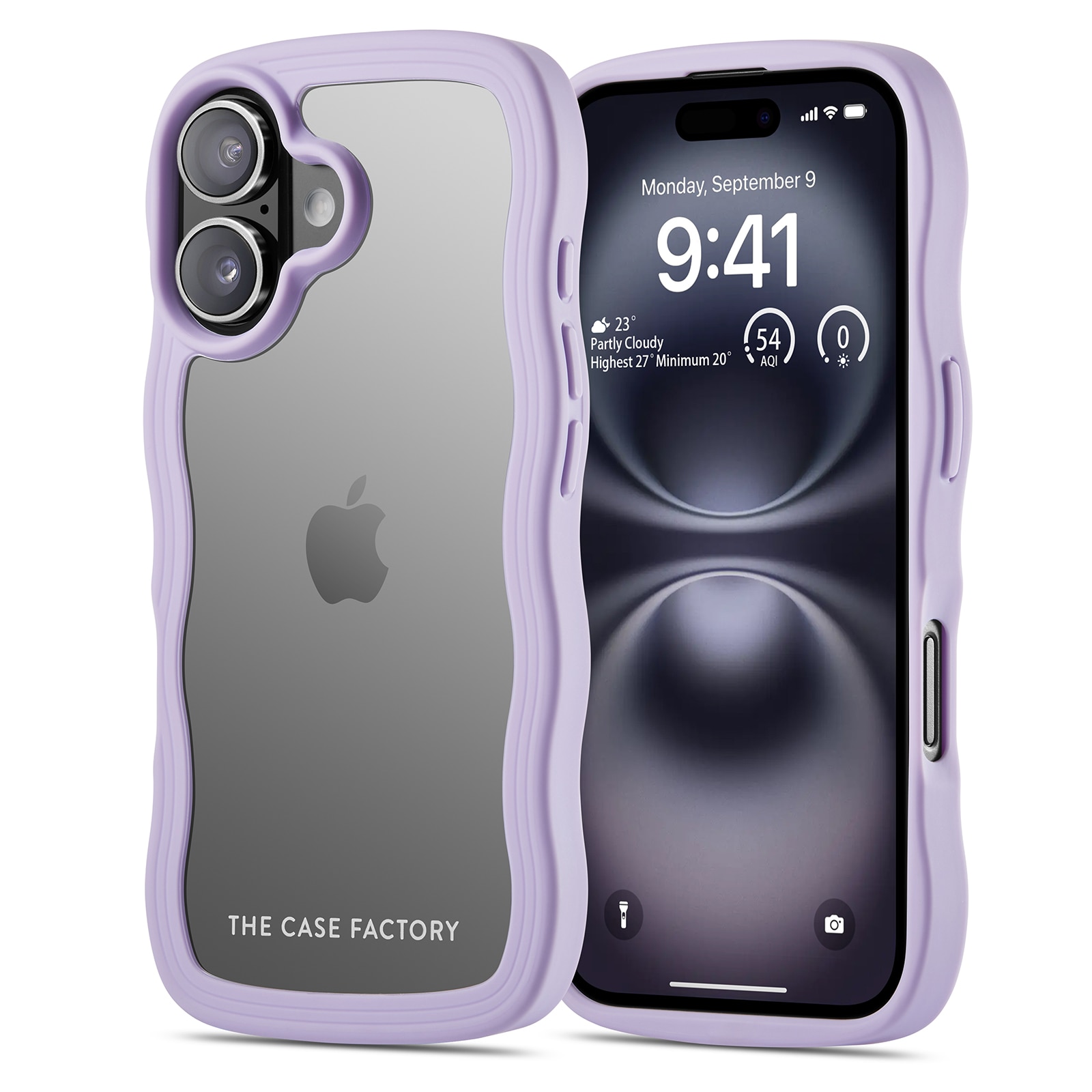 The Wave Case iPhone 16 Paars