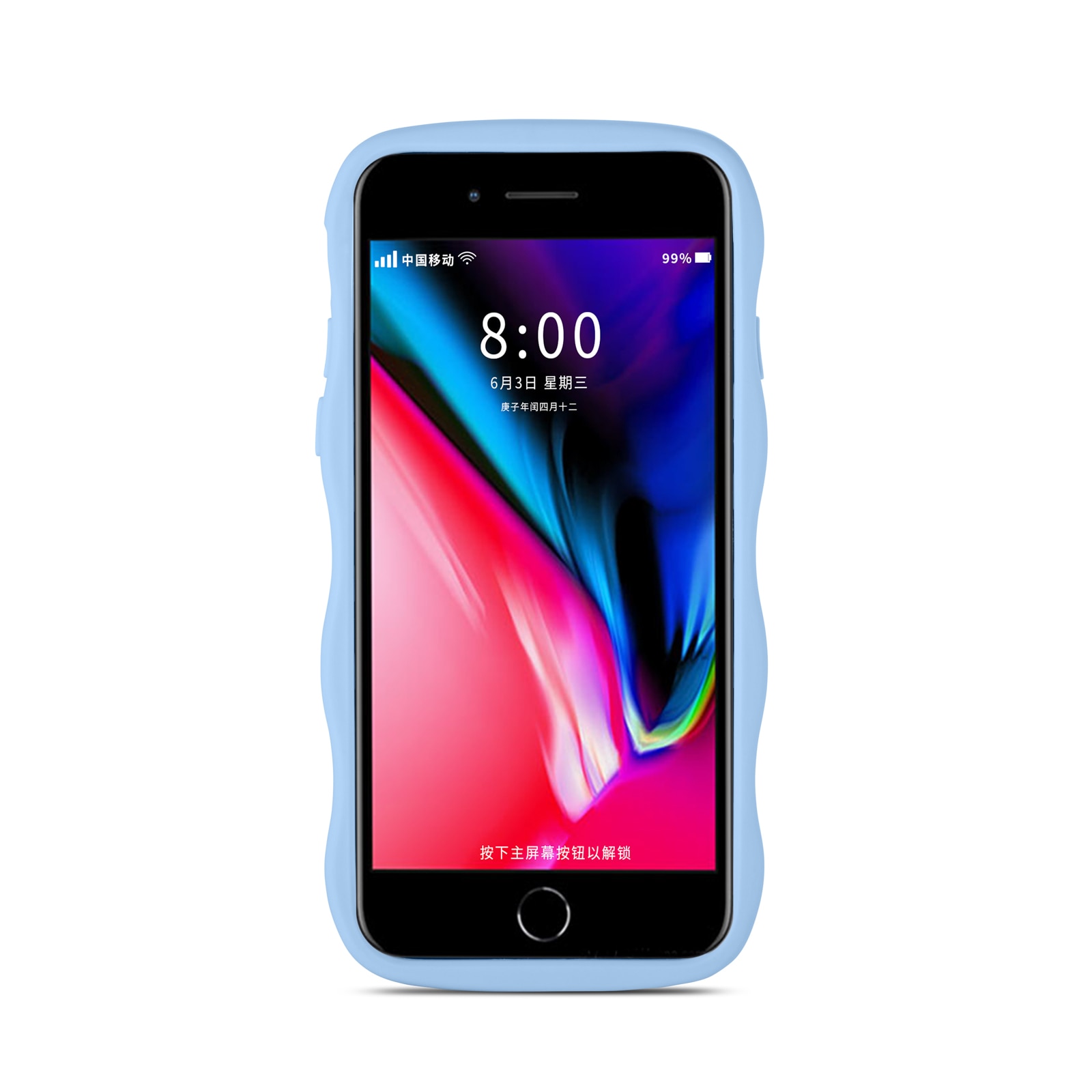 The Wave Case iPhone SE 2020 Blauw
