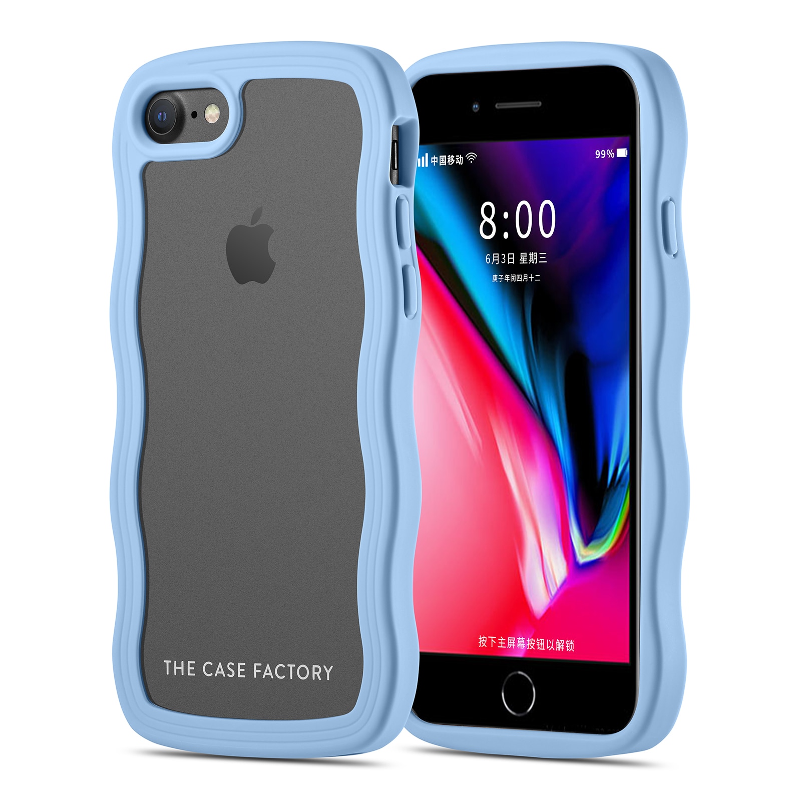 The Wave Case iPhone SE 2020 Blauw