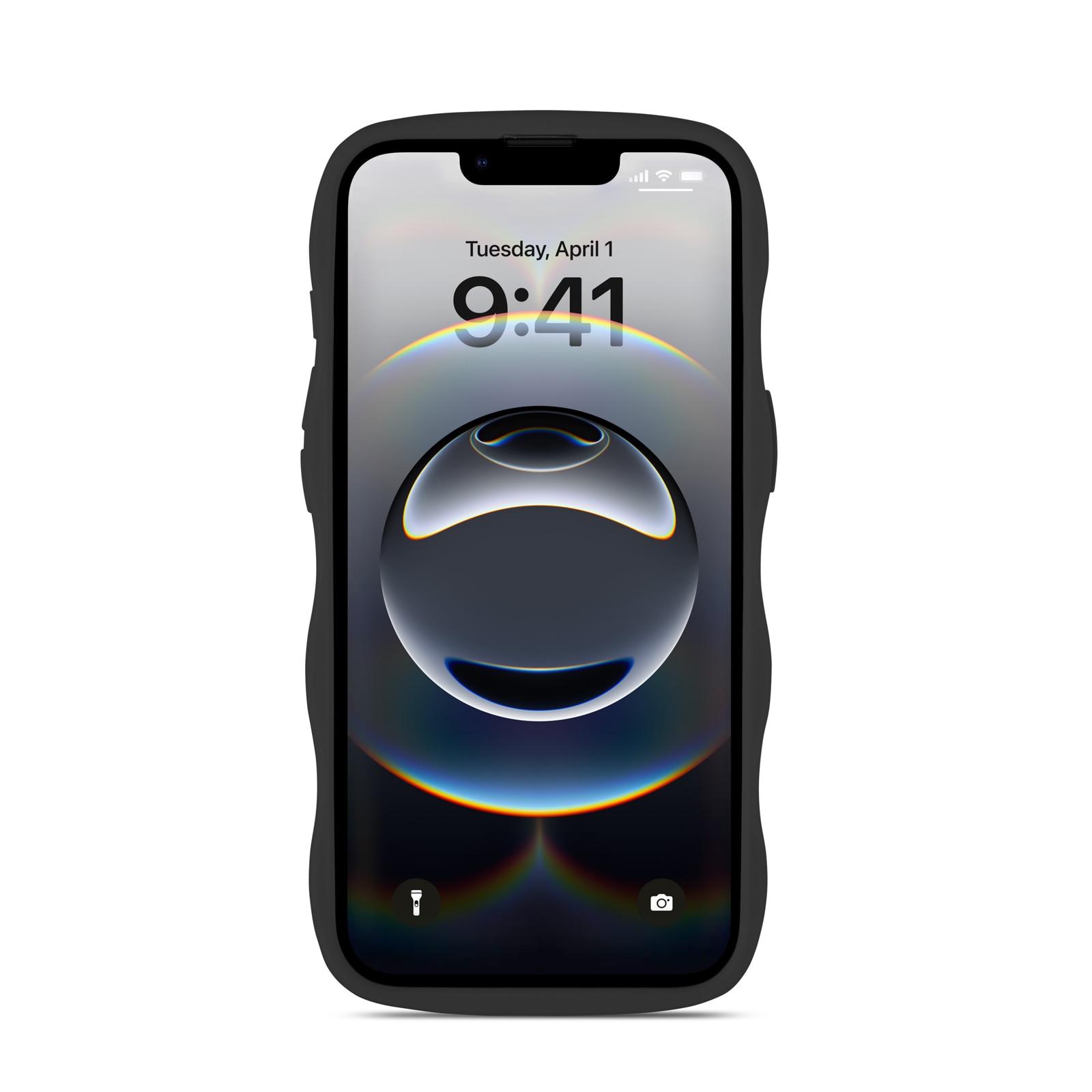 The Wave Case iPhone 16e Zwart