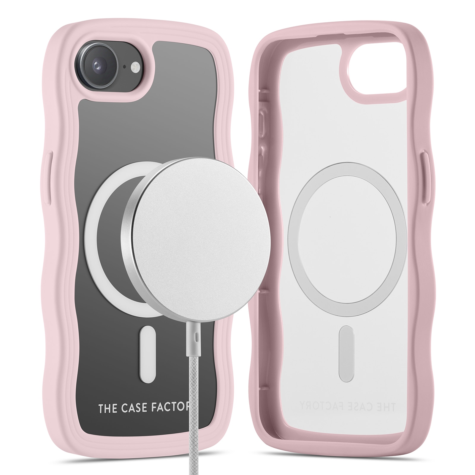 The Wave Mag Case iPhone 16e Roze