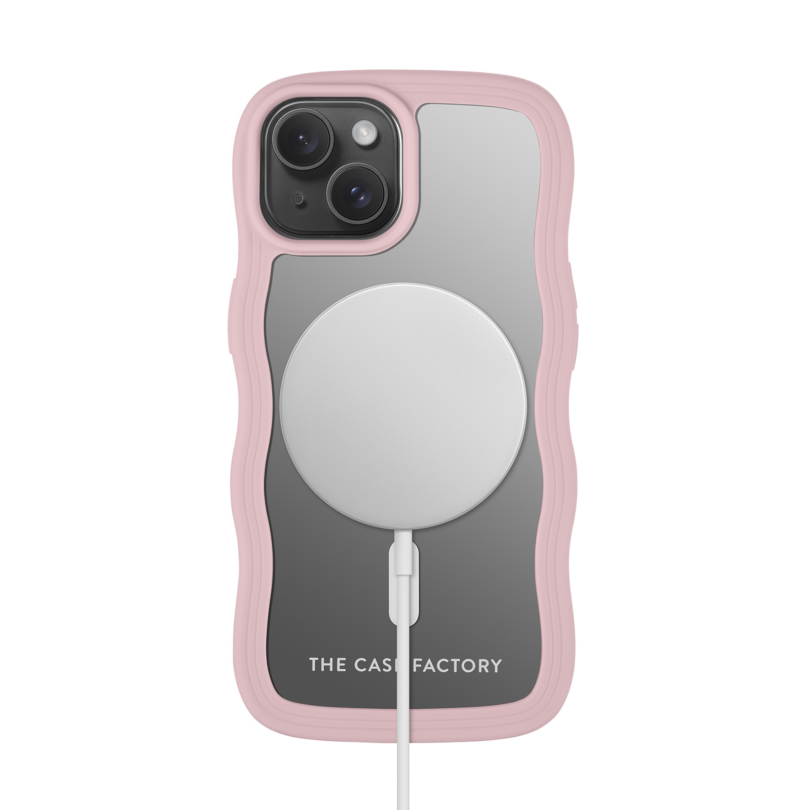 The Wave Mag Case iPhone 15 Roze