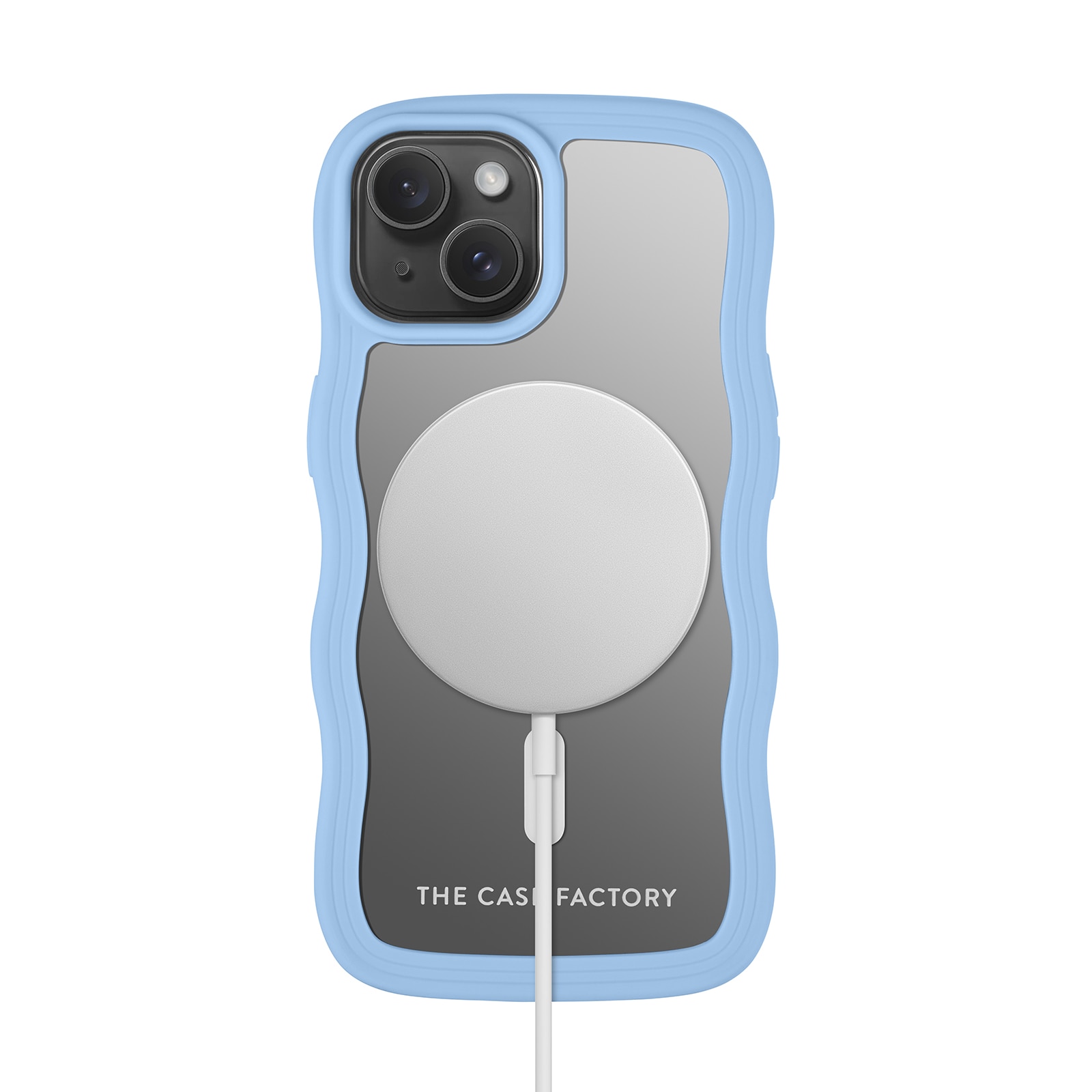 The Wave Mag Case iPhone 15 Blauw