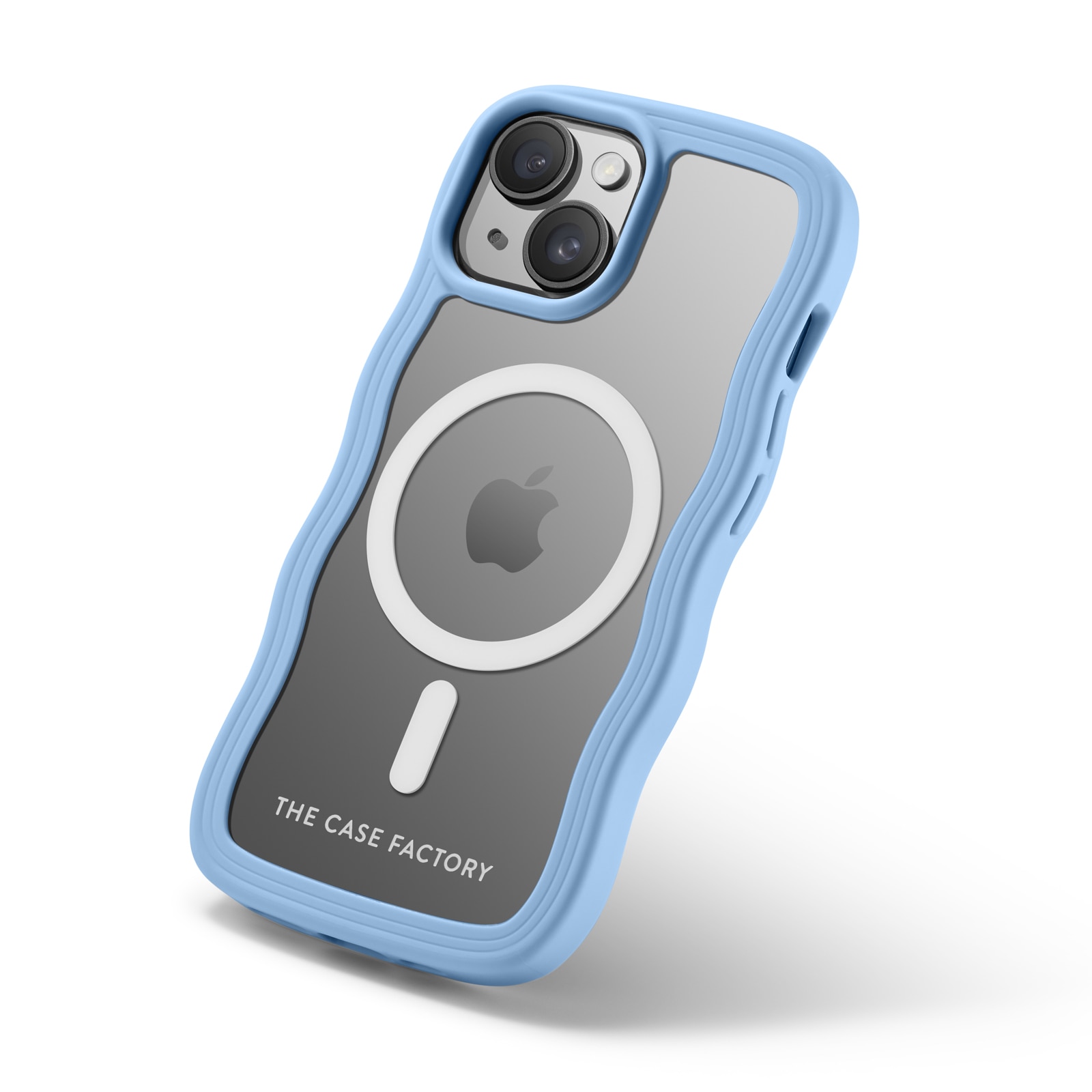 The Wave Mag Case iPhone 15 Blauw