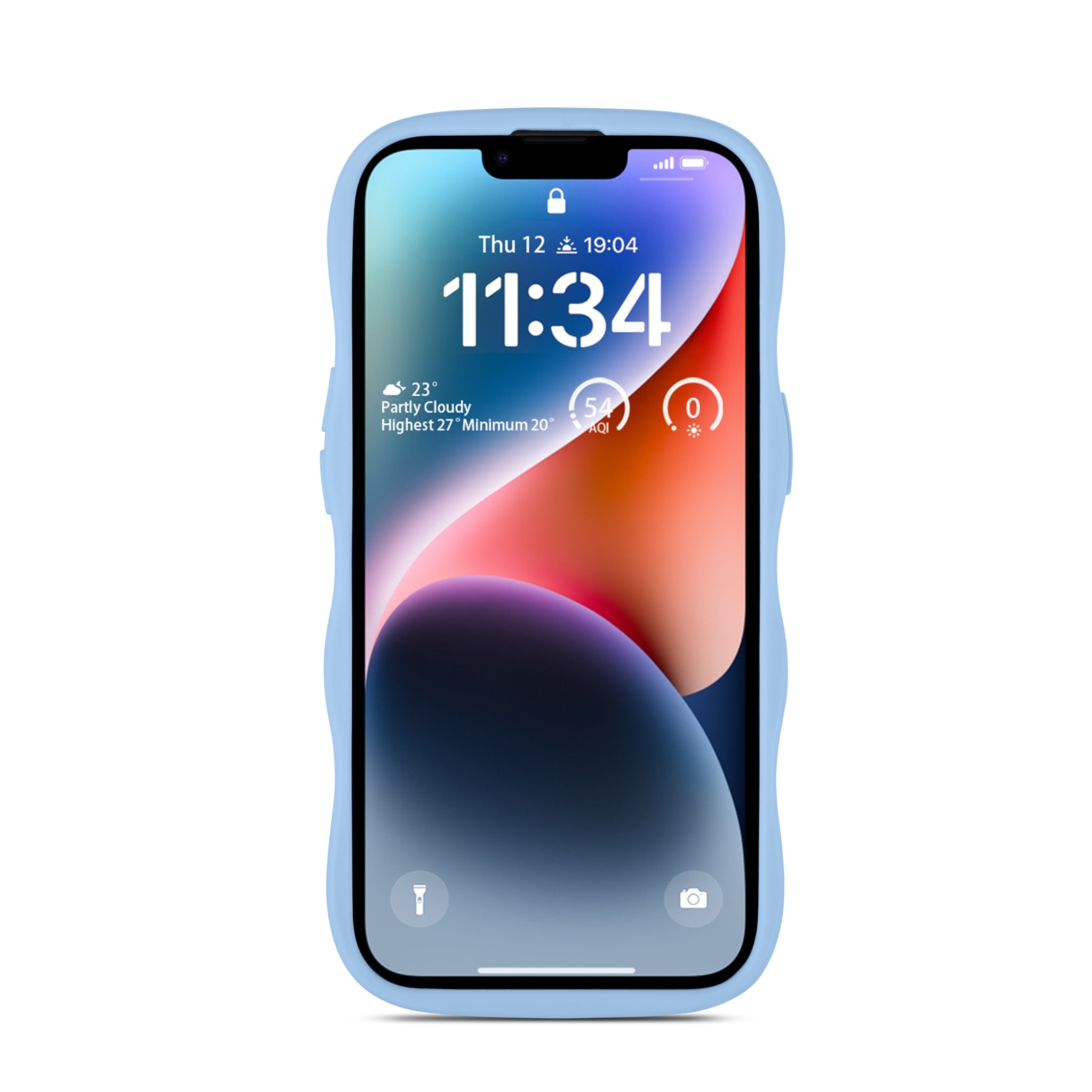 The Wave Mag Case iPhone 15 Blauw