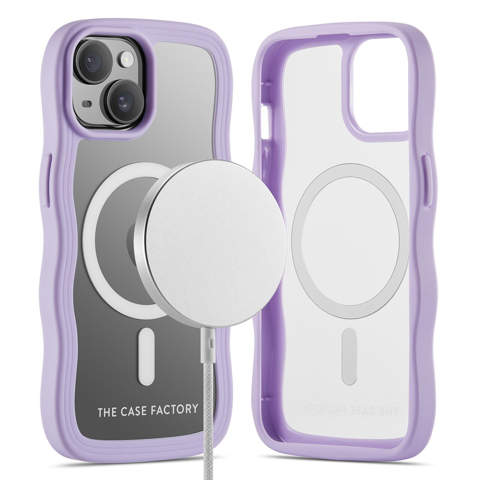 The Wave Mag Case iPhone 15 Paars