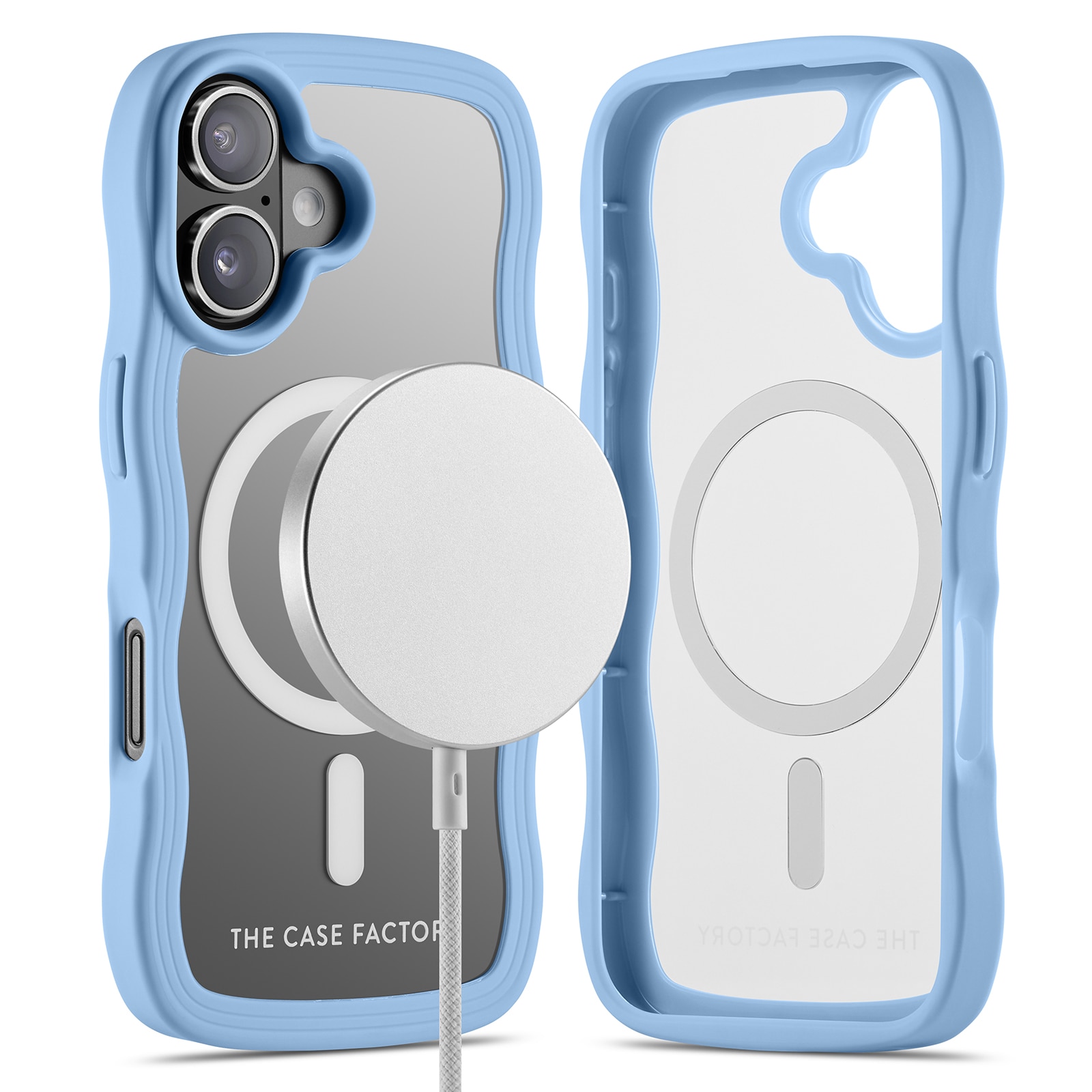 The Wave Mag Case iPhone 16 Blauw