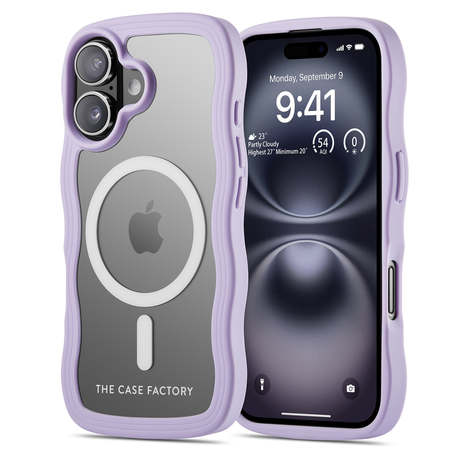 The Wave Mag Case iPhone 16 Paars