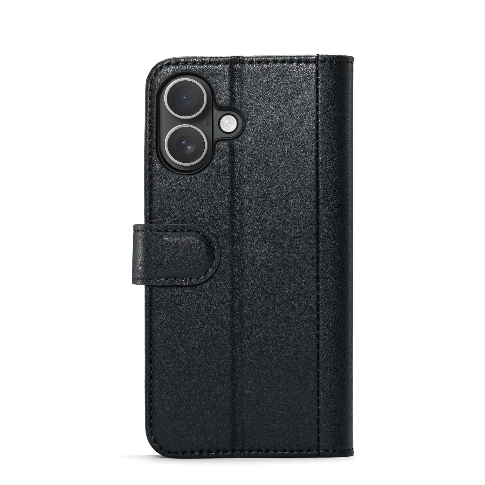 iPhone 17 Echt lederen hoesje Zwart
