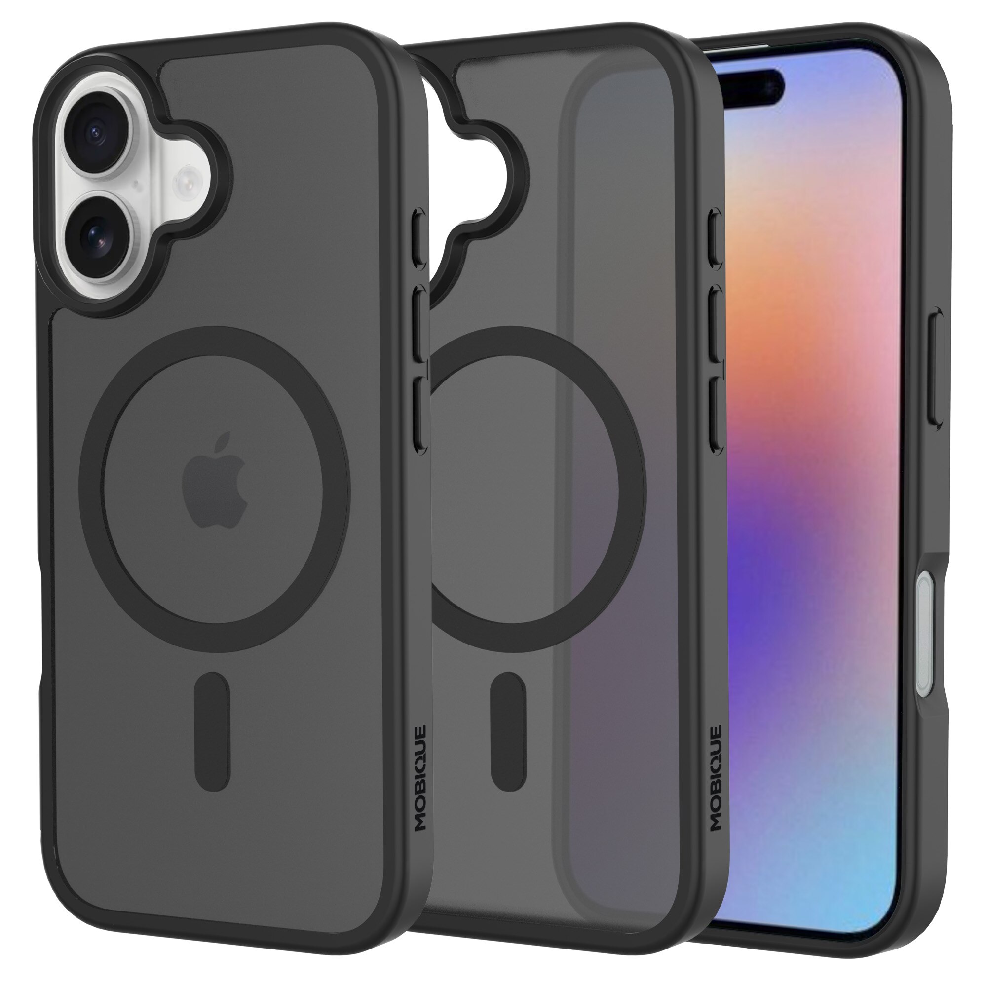 Magnetic Hybrid Hoesje iPhone 17 Frosted Black