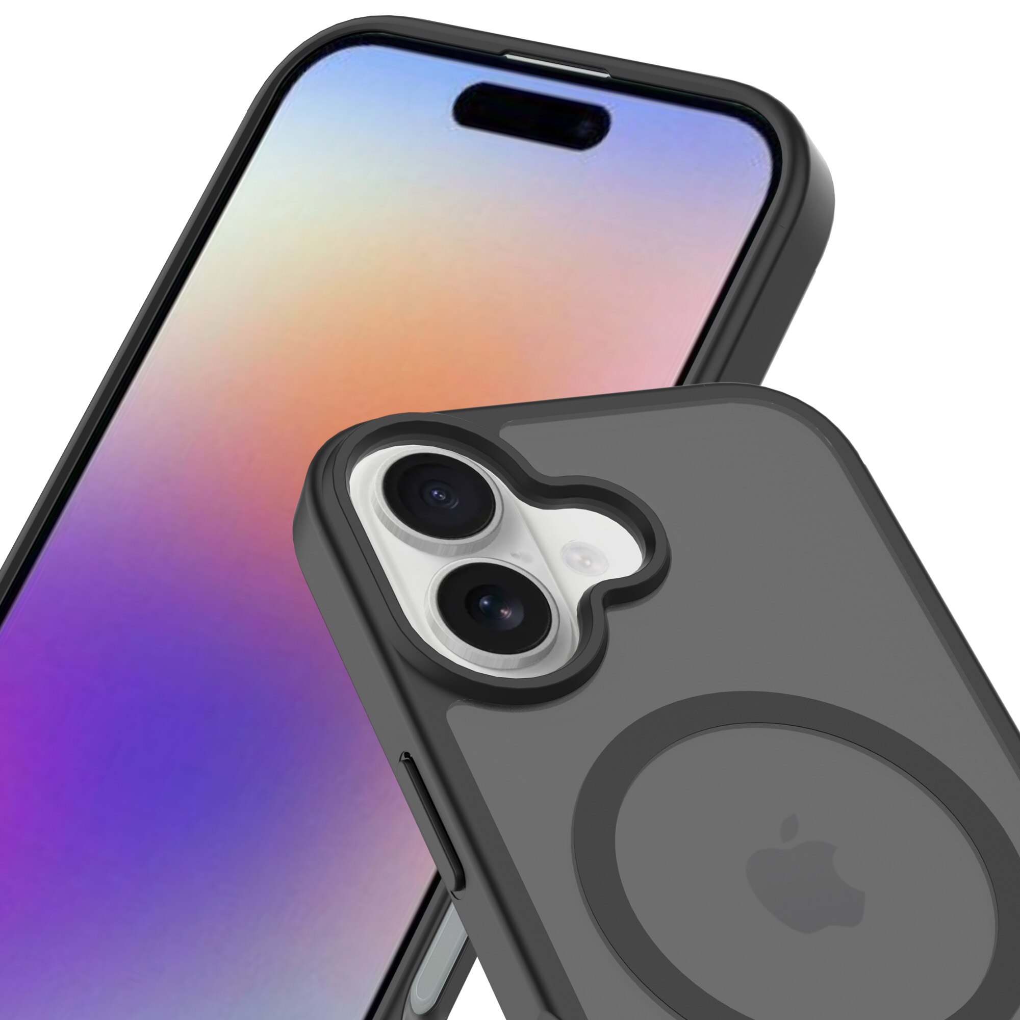 Magnetic Hybrid Hoesje iPhone 17 Frosted Black