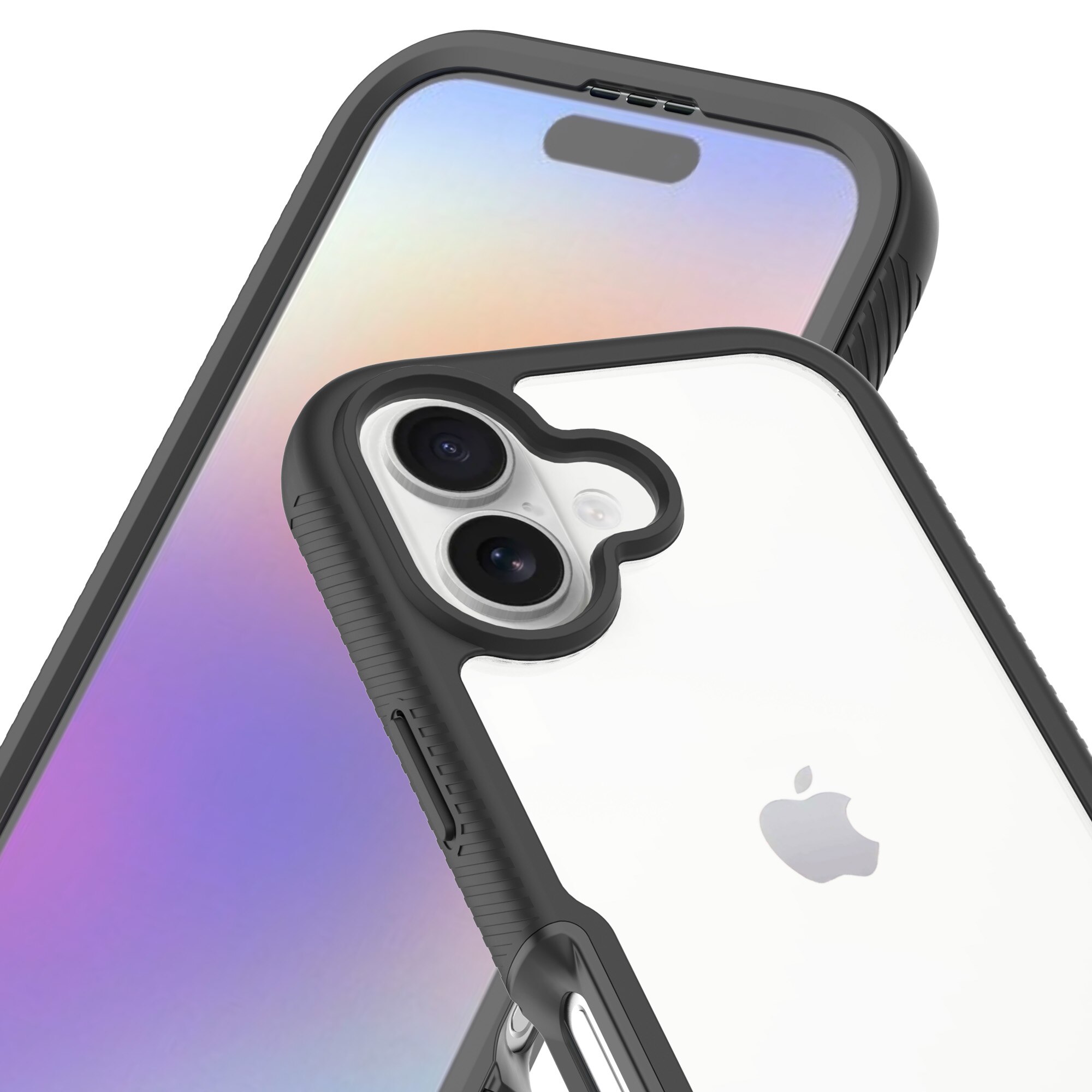 iPhone 17 Full Protection Case Zwart/transparant