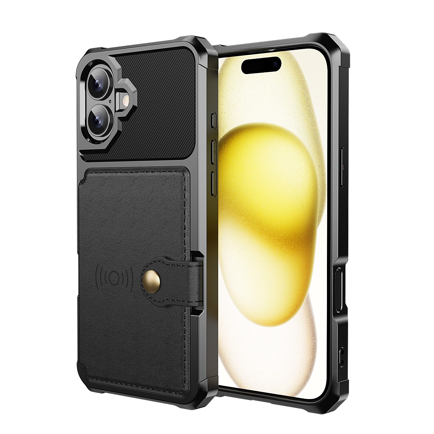 iPhone 17 Tough Multi-slot Hoesje Zwart
