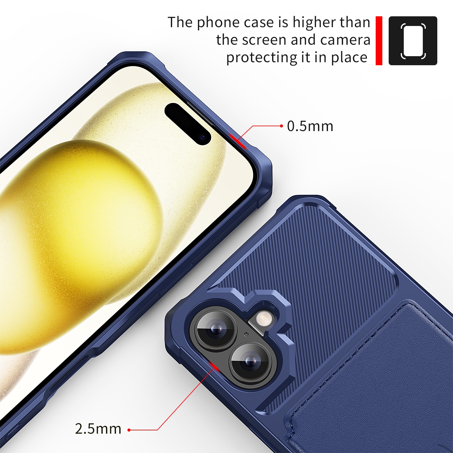 iPhone 17 Tough Multi-slot Hoesje Blauw