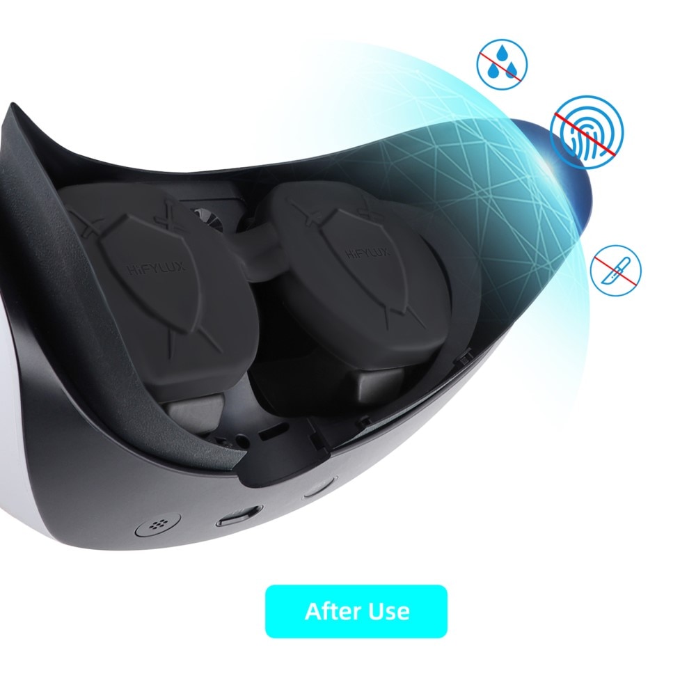 Sony PlayStation VR2 Siliconen Lens Protector zwart