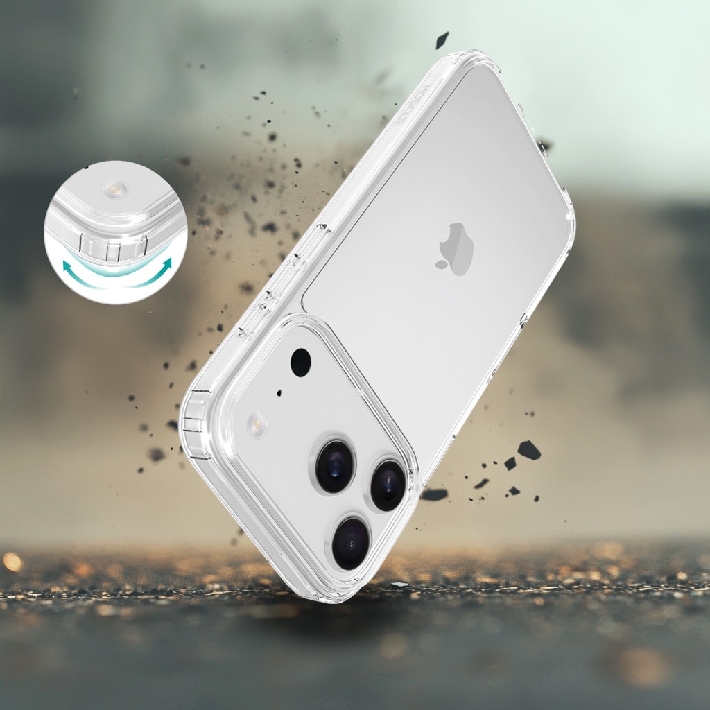 Hybridcase iPhone 17 Pro Max Transparant