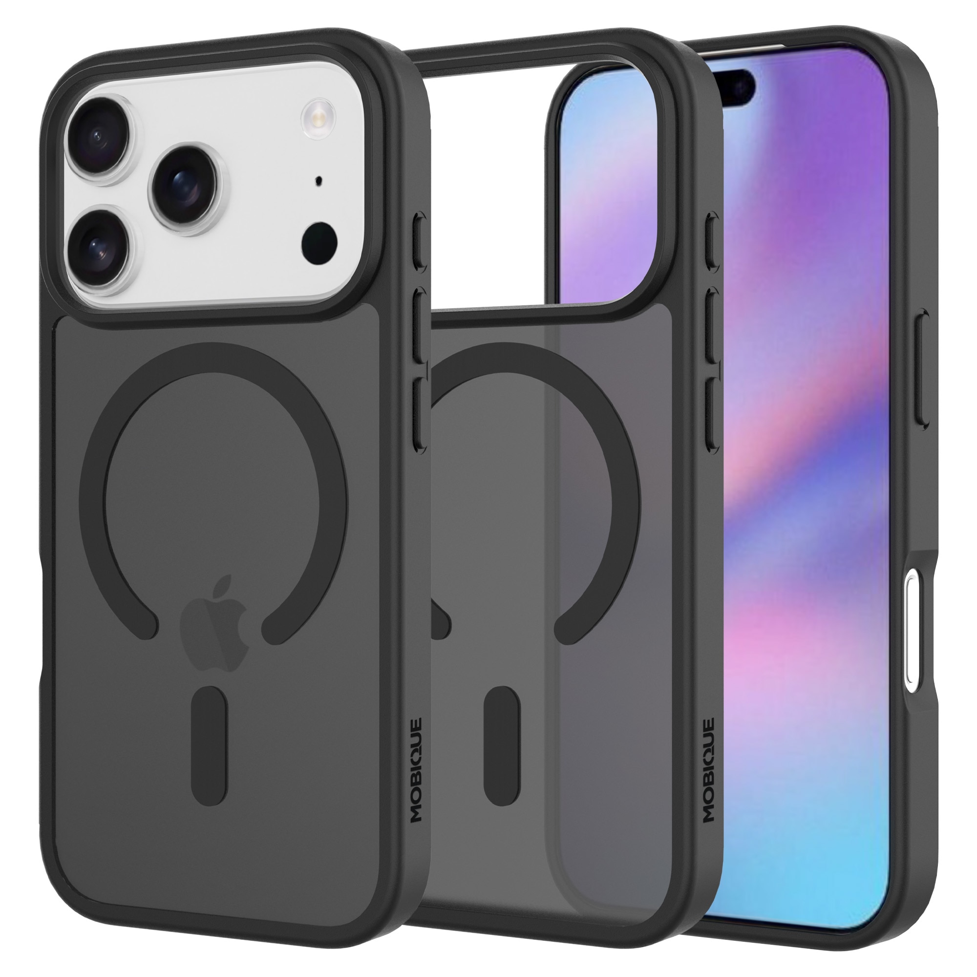 Magnetic Hybrid Hoesje iPhone 17 Pro Max Frosted Black