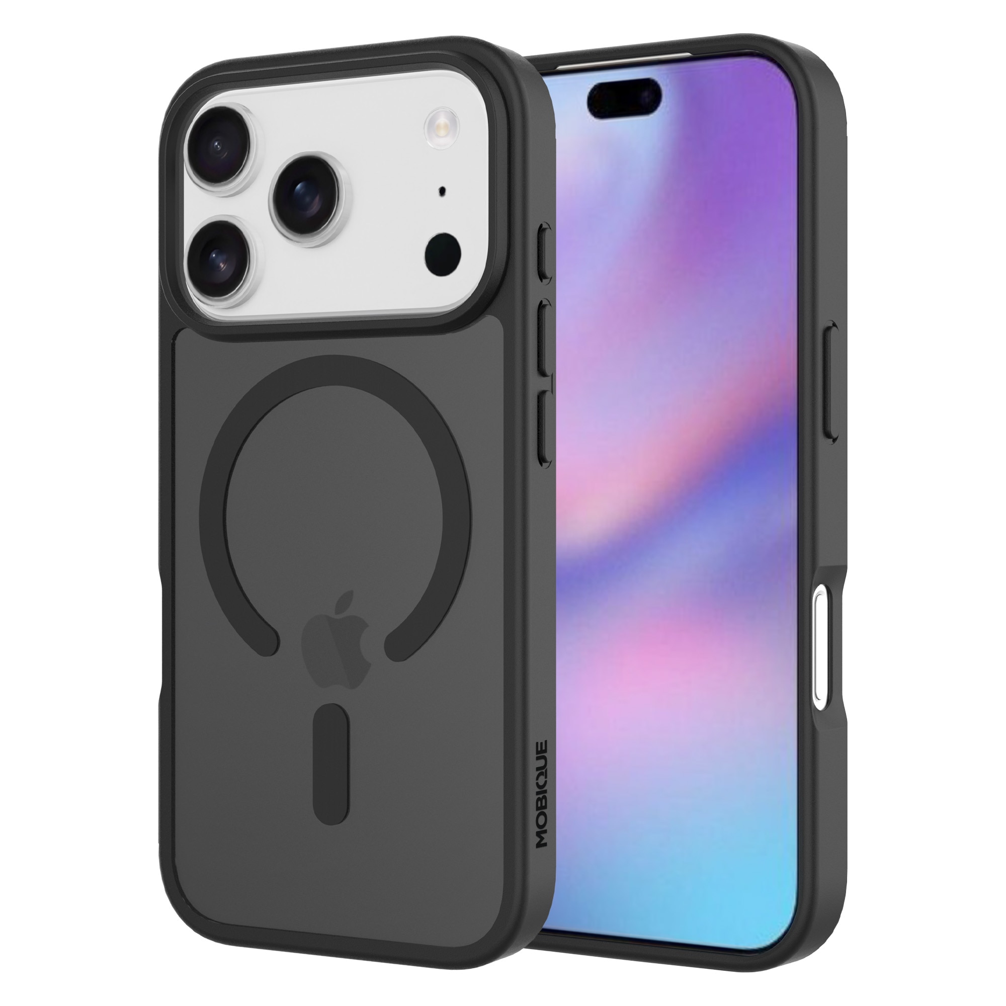 Magnetic Hybrid Hoesje iPhone 17 Pro Max Frosted Black