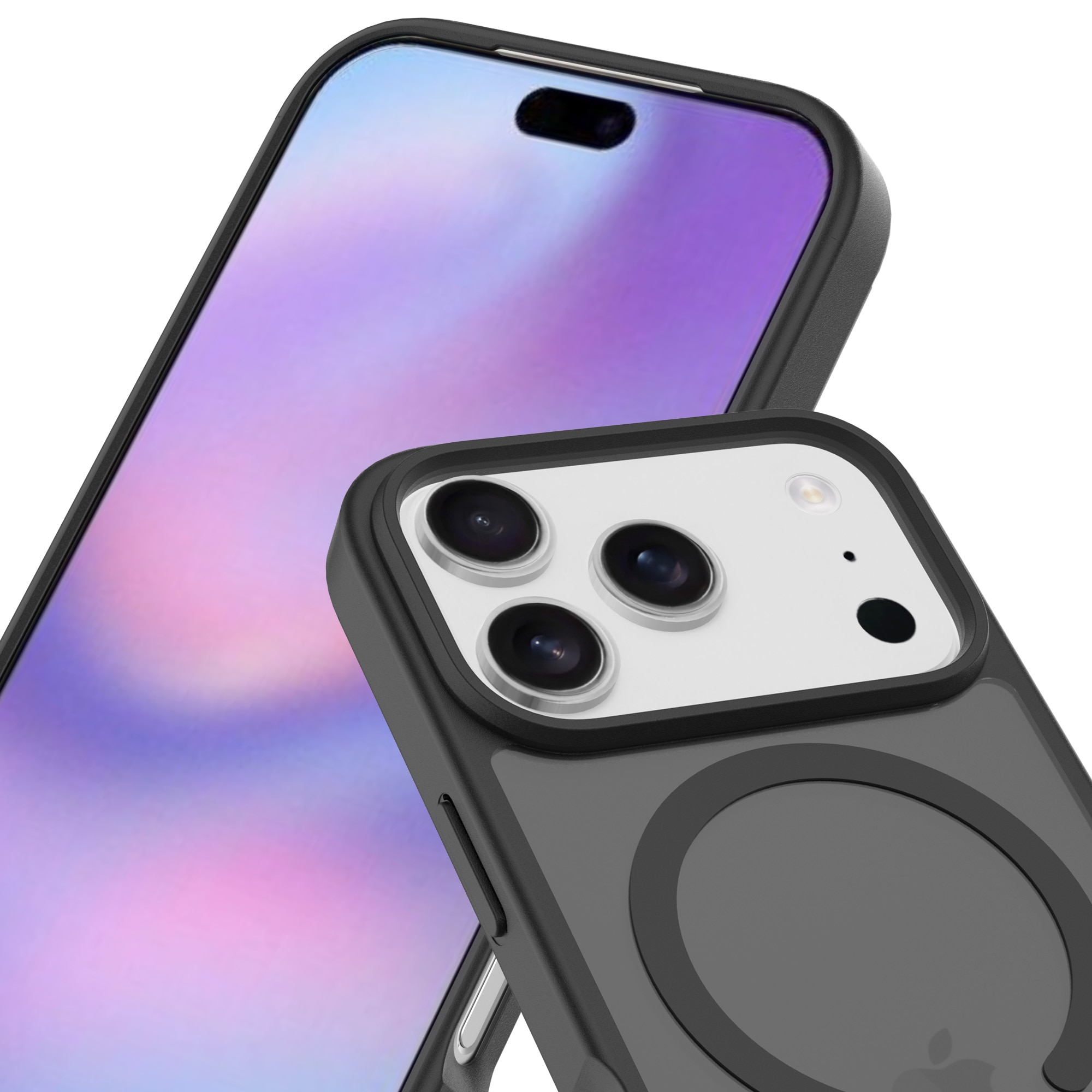 Magnetic Hybrid Hoesje iPhone 17 Pro Max Frosted Black