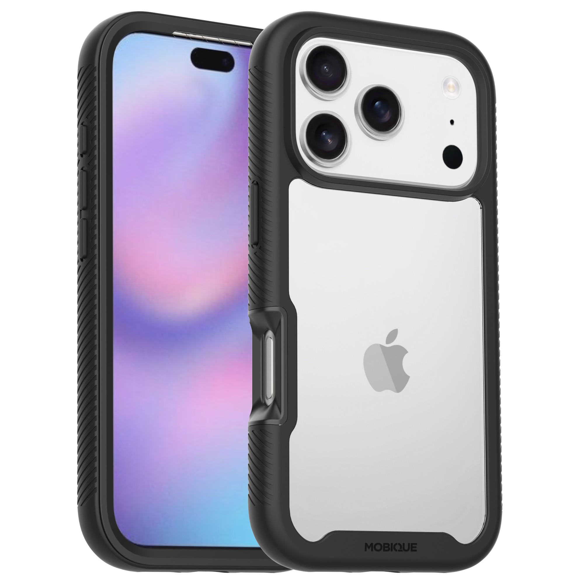iPhone 17 Pro Max Full Protection Case Zwart/transparant