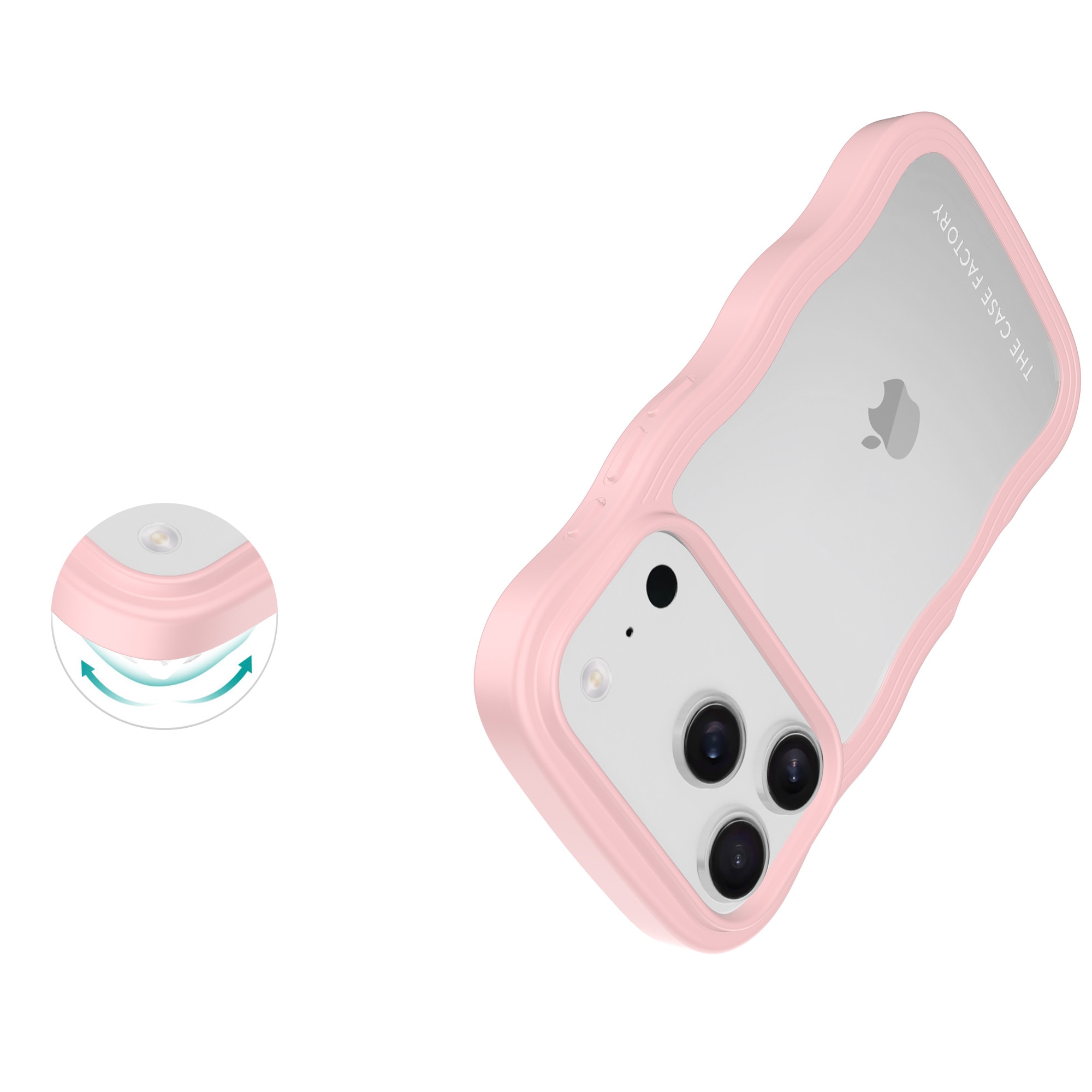 The Wave Case iPhone 17 Pro Roze