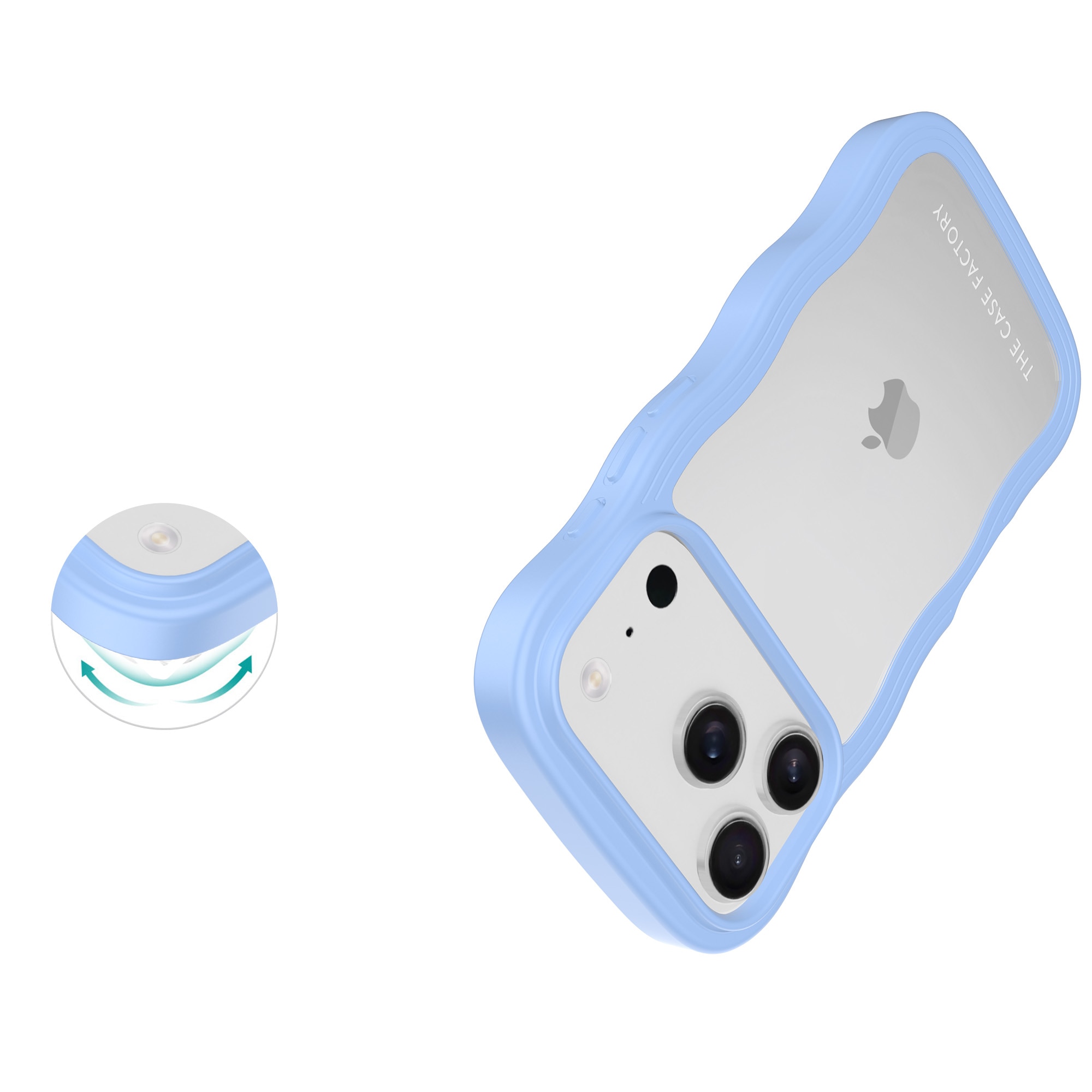 The Wave Case iPhone 17 Pro Blauw