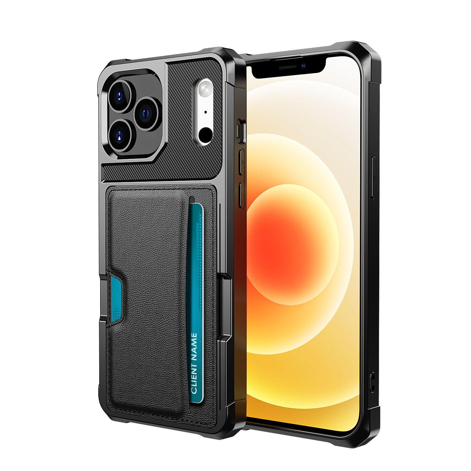 iPhone 17 Pro Max Tough Card Case zwart