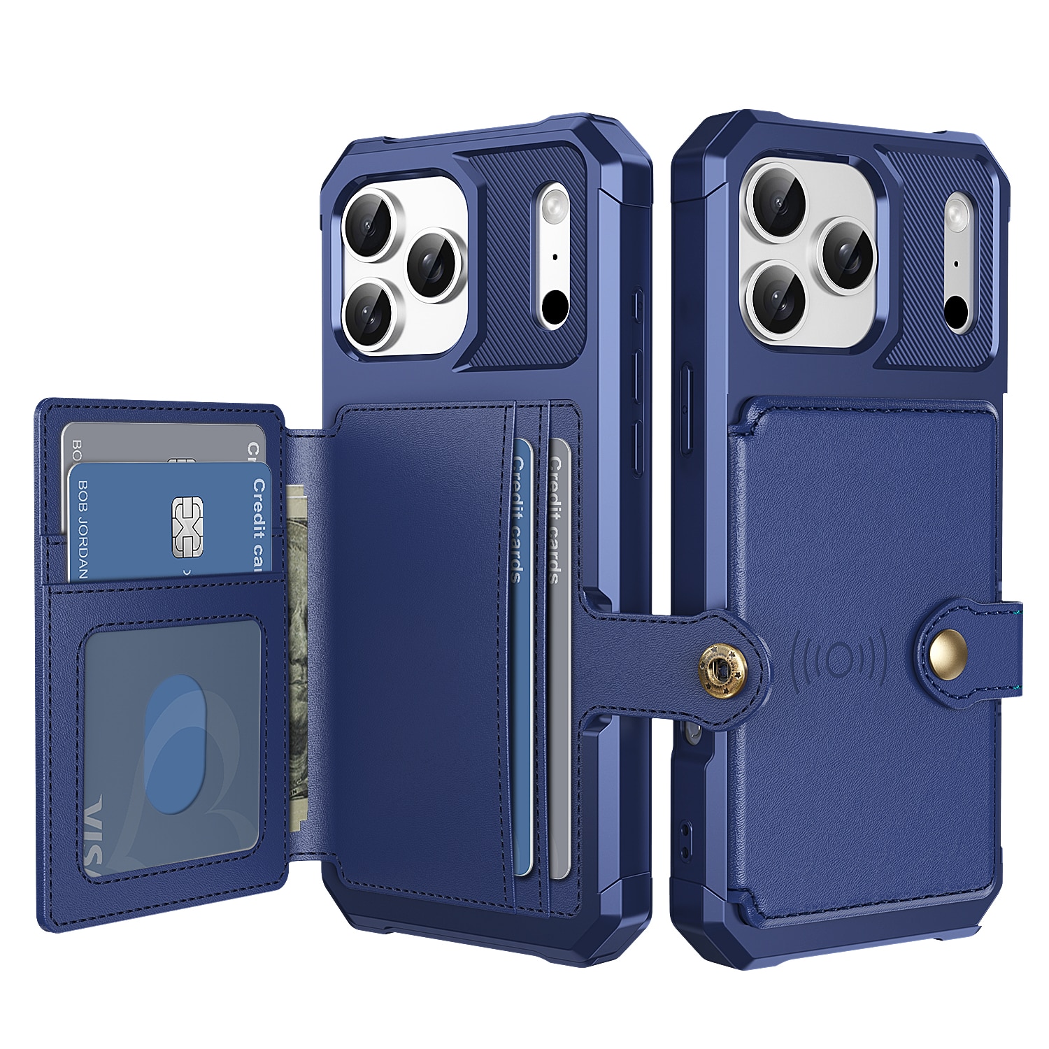 iPhone 17 Pro Tough Multi-slot Hoesje Blauw