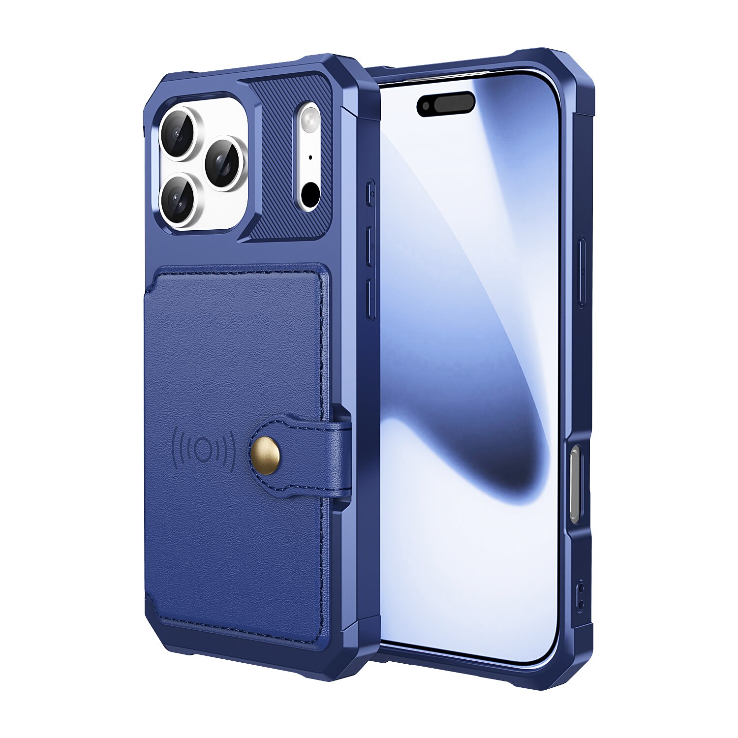 iPhone 17 Pro Tough Multi-slot Hoesje Blauw