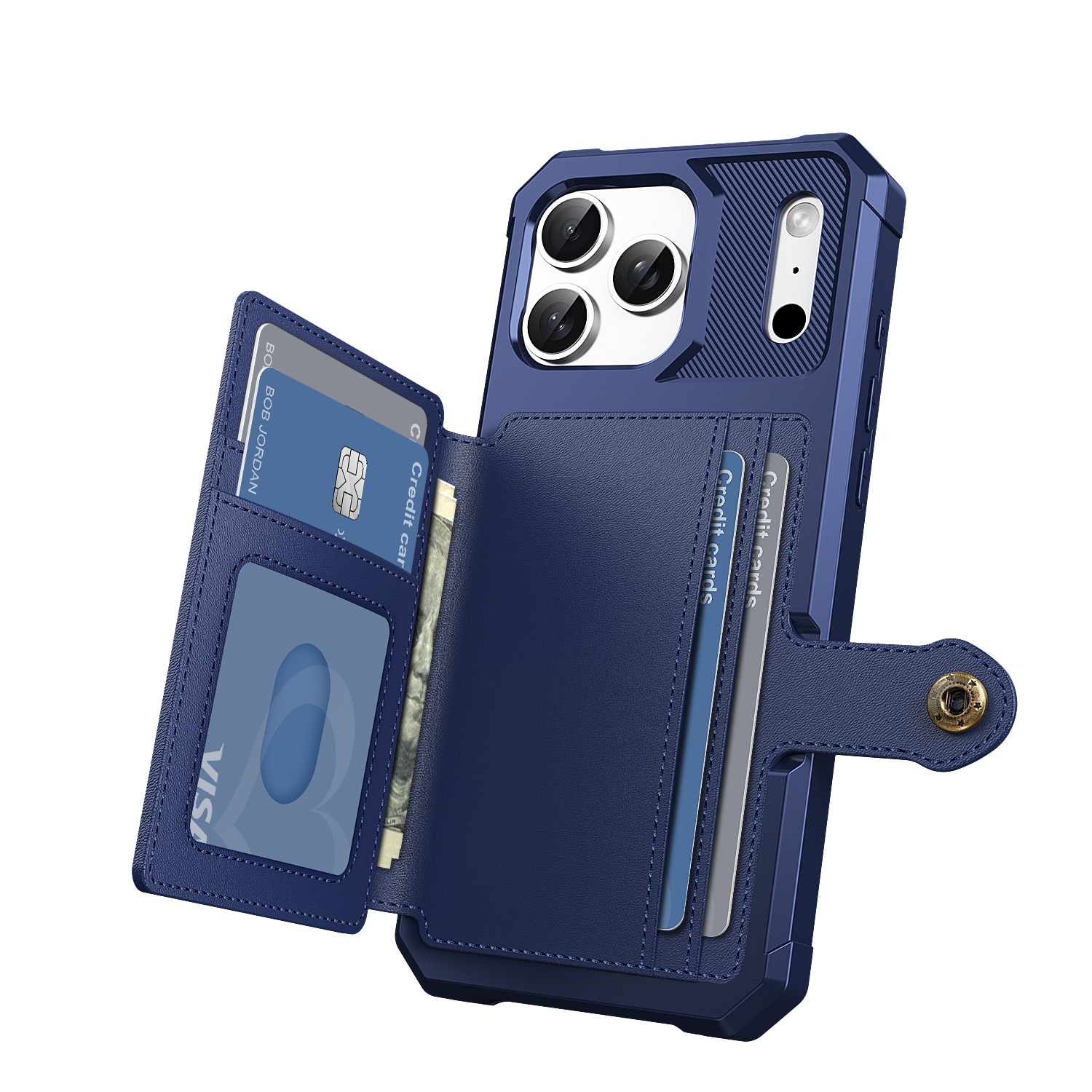 iPhone 17 Pro Tough Multi-slot Hoesje Blauw