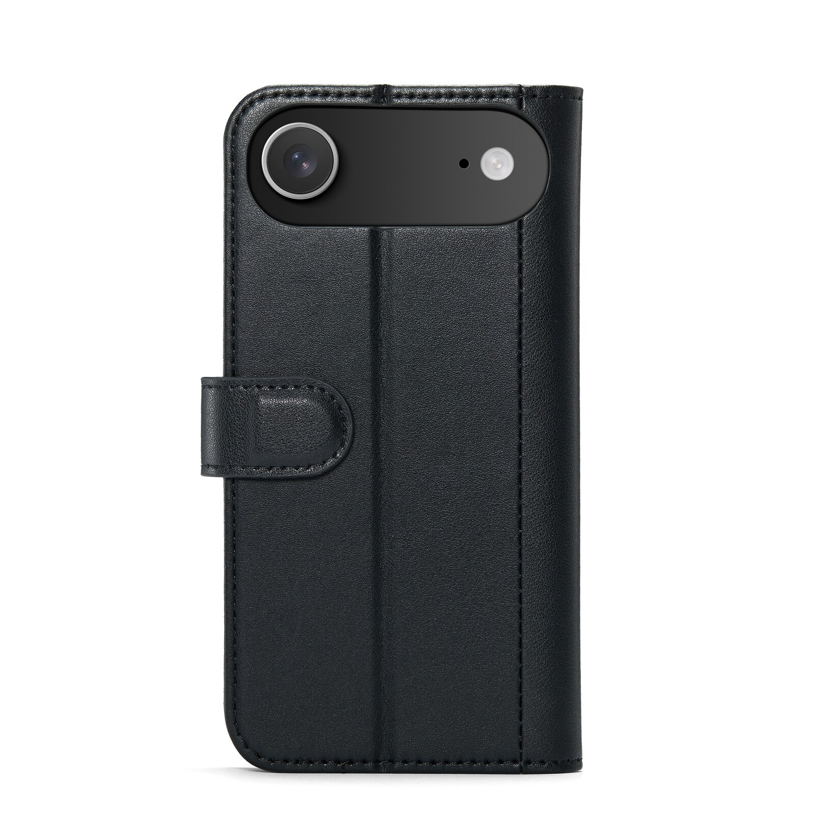iPhone 17 Air Echt lederen hoesje Zwart