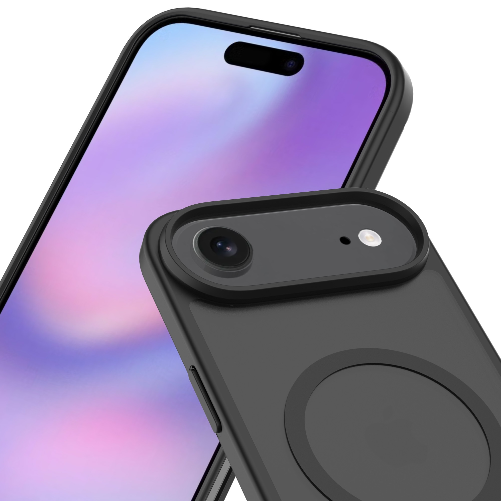 Magnetic Hybrid Hoesje iPhone 17 Air Frosted Black