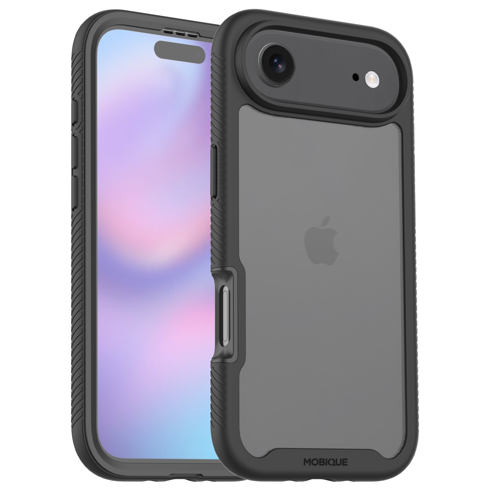 iPhone 17 Air Full Protection Case Zwart/transparant